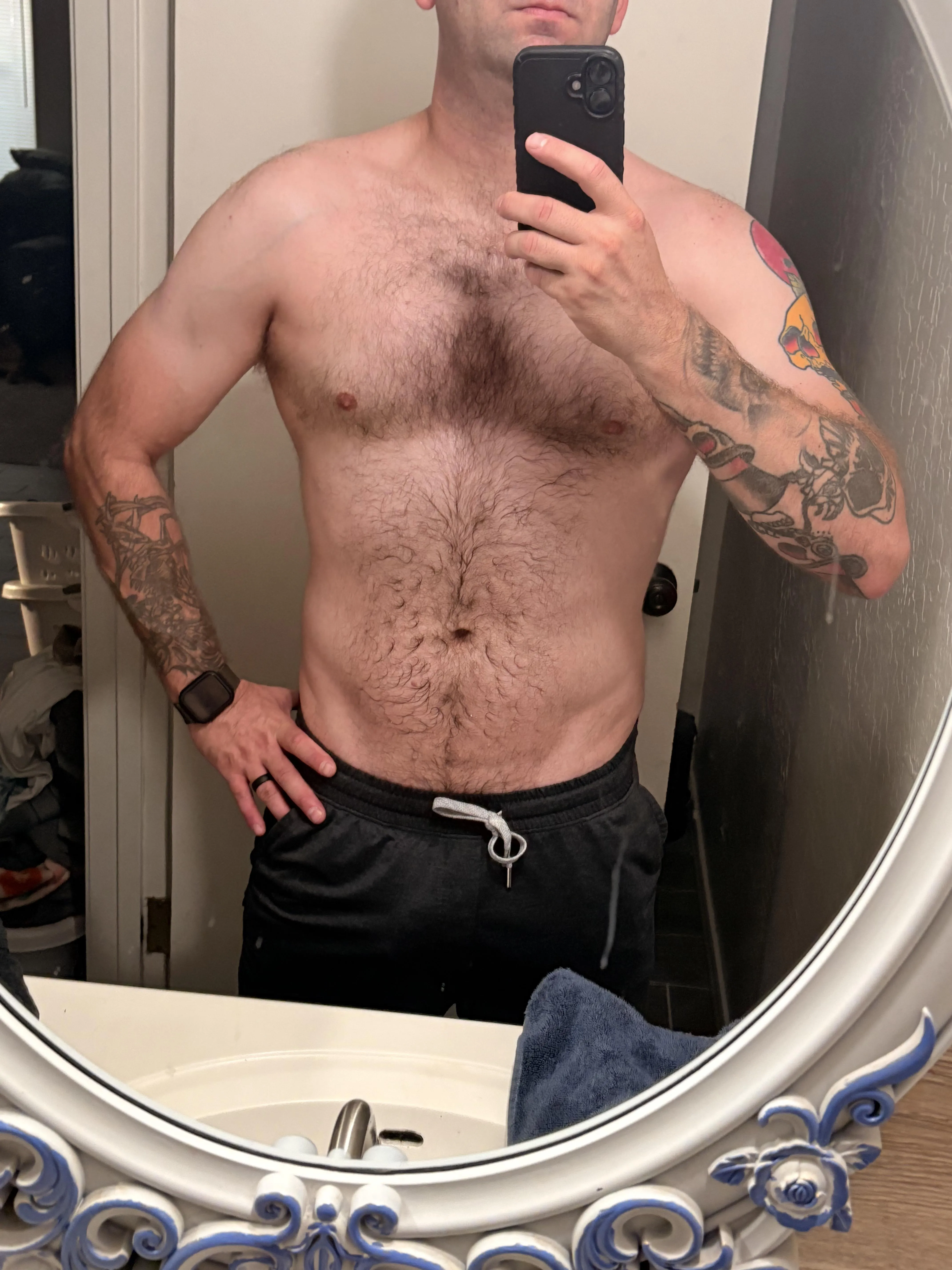 Sweaty after cardio (m)