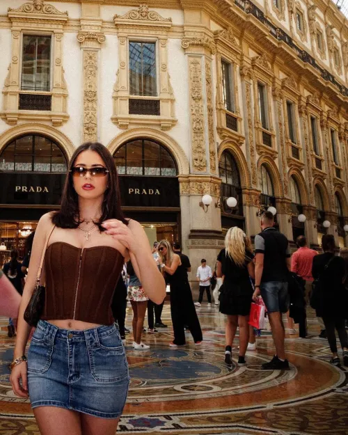 Wanna go under my skirt?