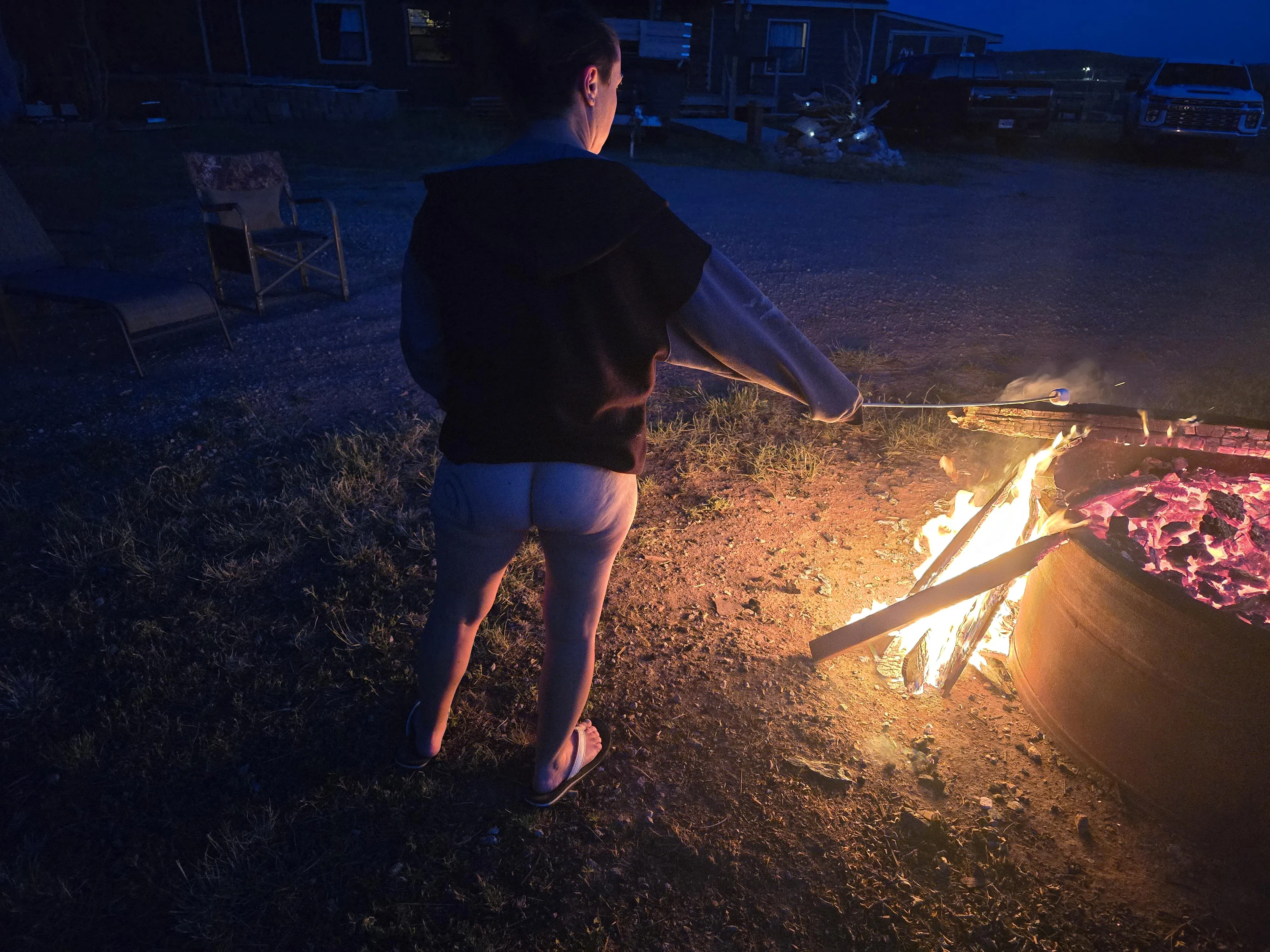 A little peek by the fire