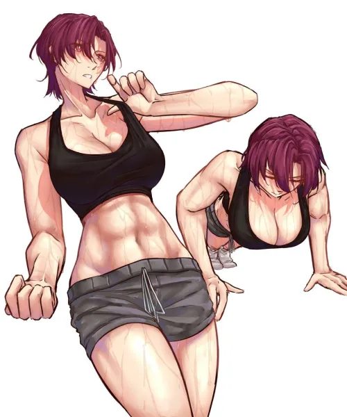 All that sweat is showing results