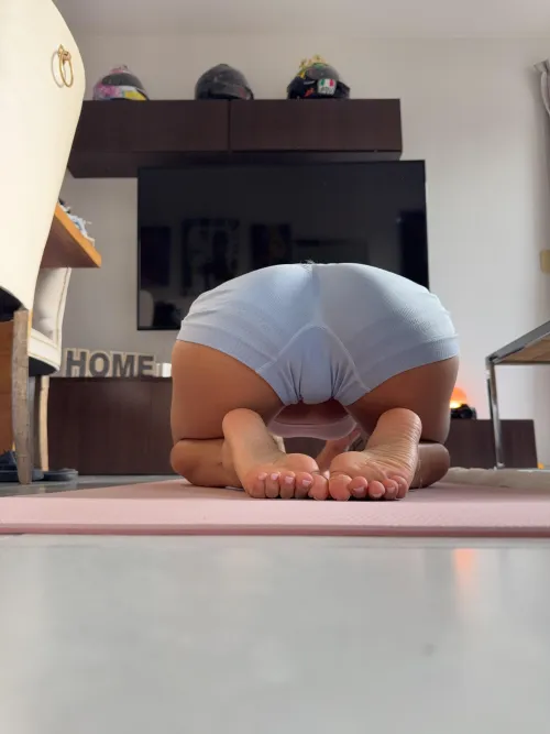 My toes are a little sweaty from yoga, think your nose can handle it?