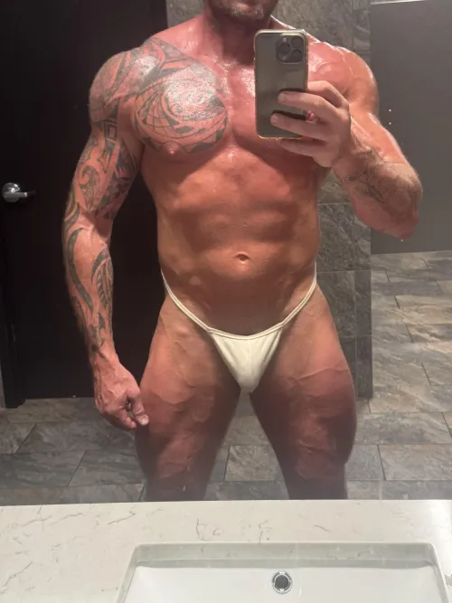 sweaty bulge, these fell off right after this....heavy