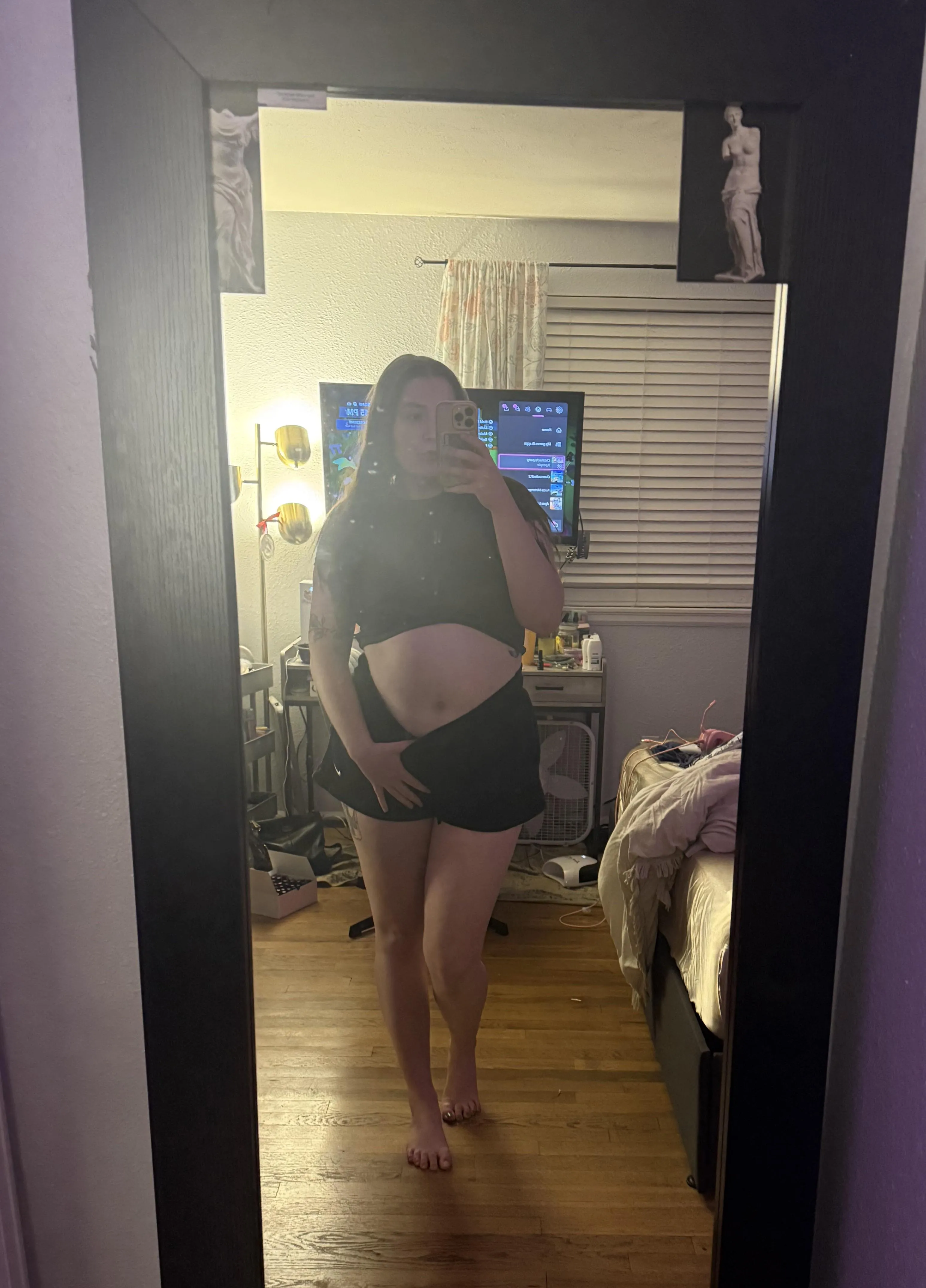 What would you most like to do to this soft belly and navel? ;) xx