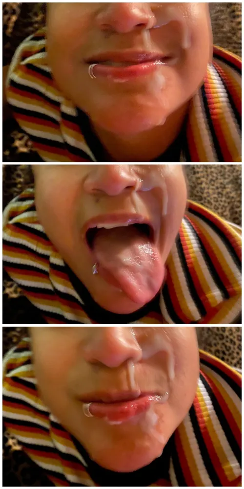 Have u ever seen a happier cumslut?