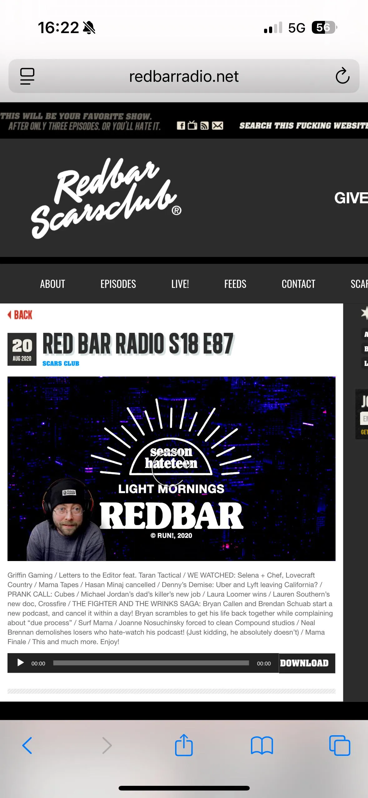 i was listening to a random old episode today. who is random guy at the end?