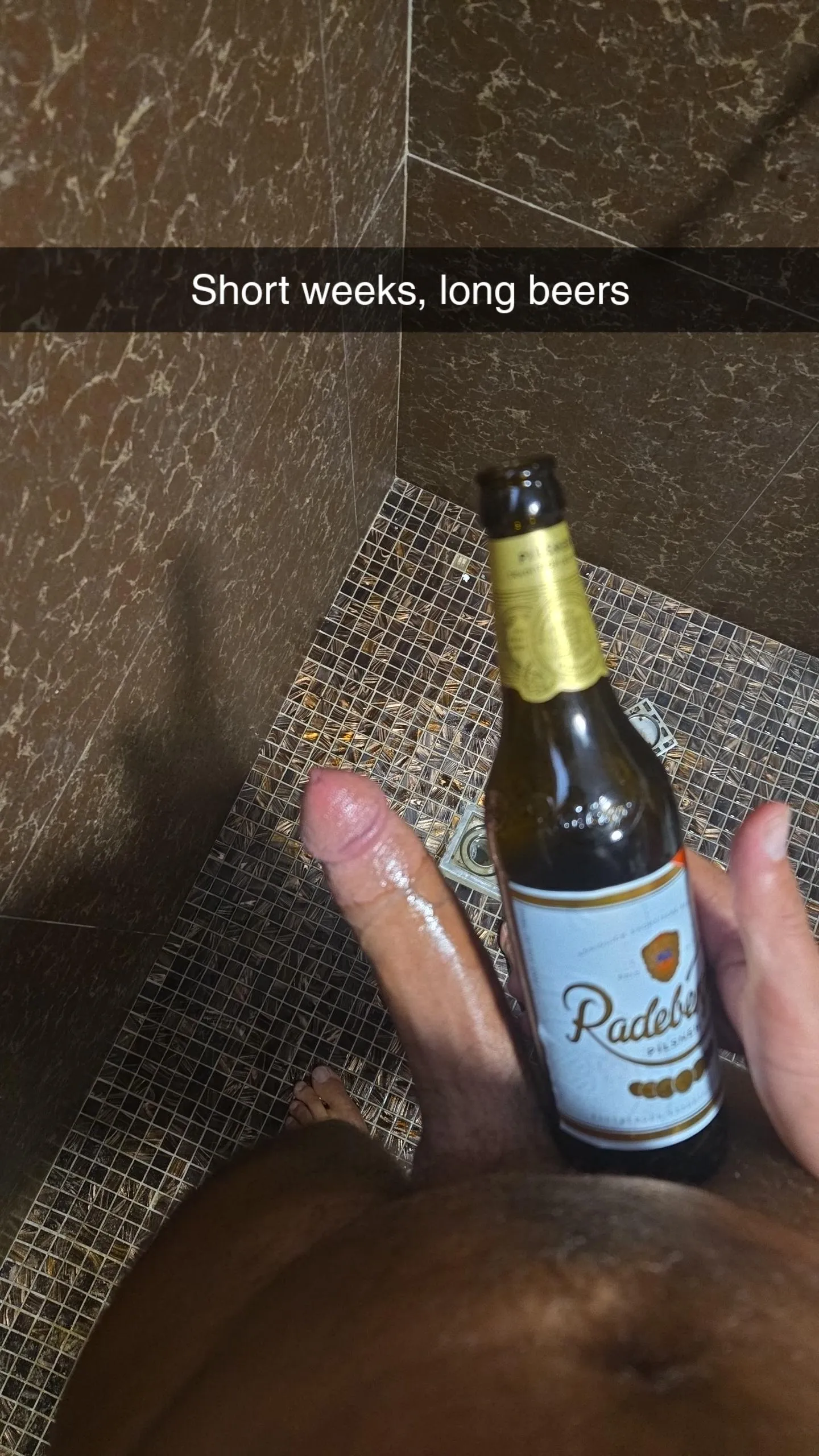 Monday shower beer