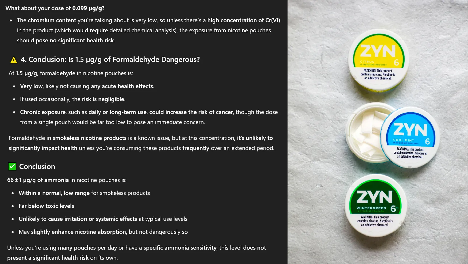 Nicotine Pouch Safety