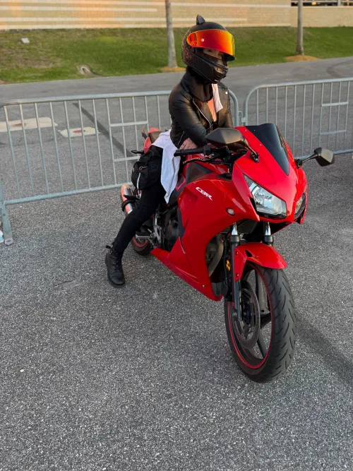 Riding my little RED