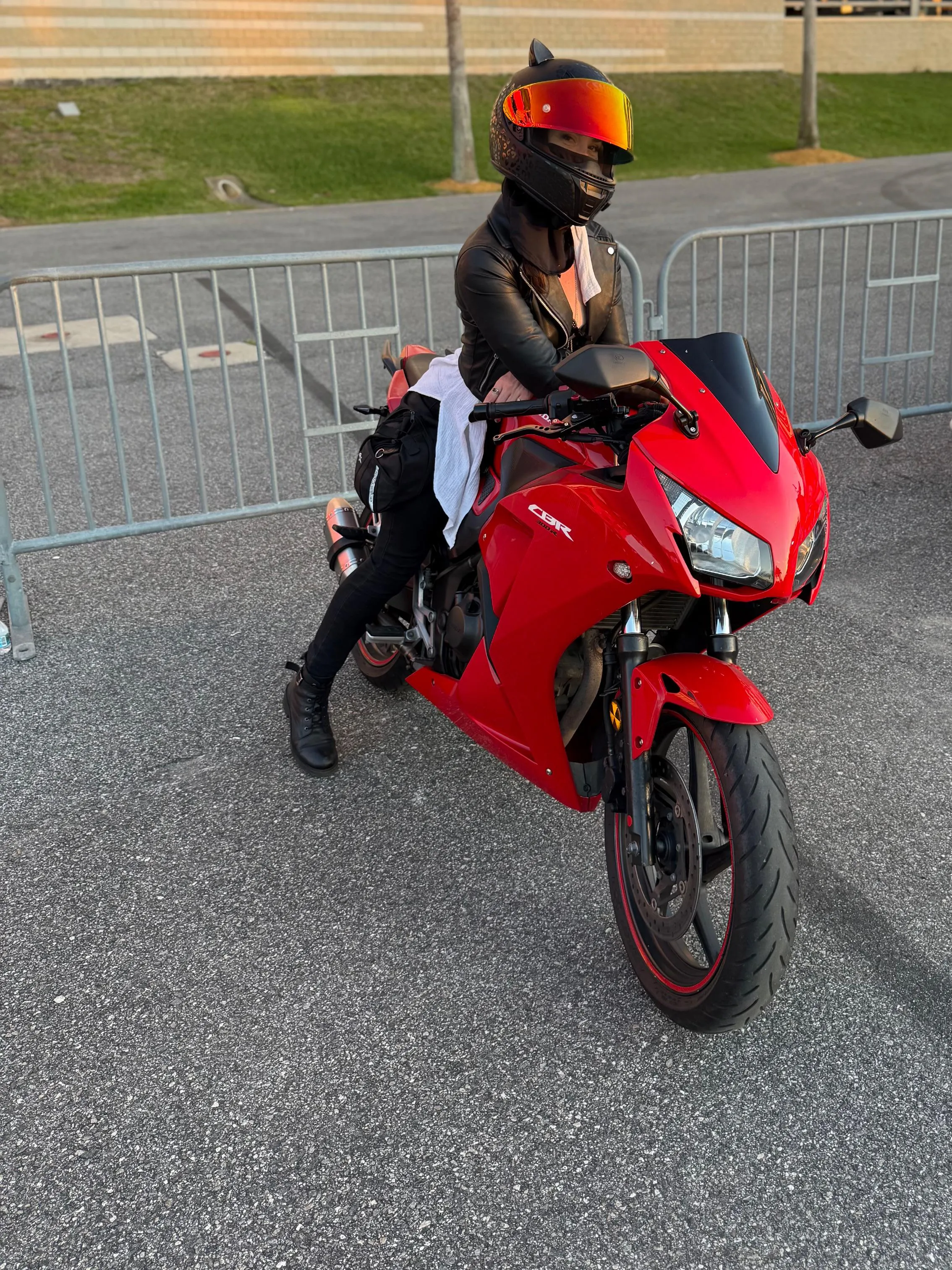 Riding my little RED