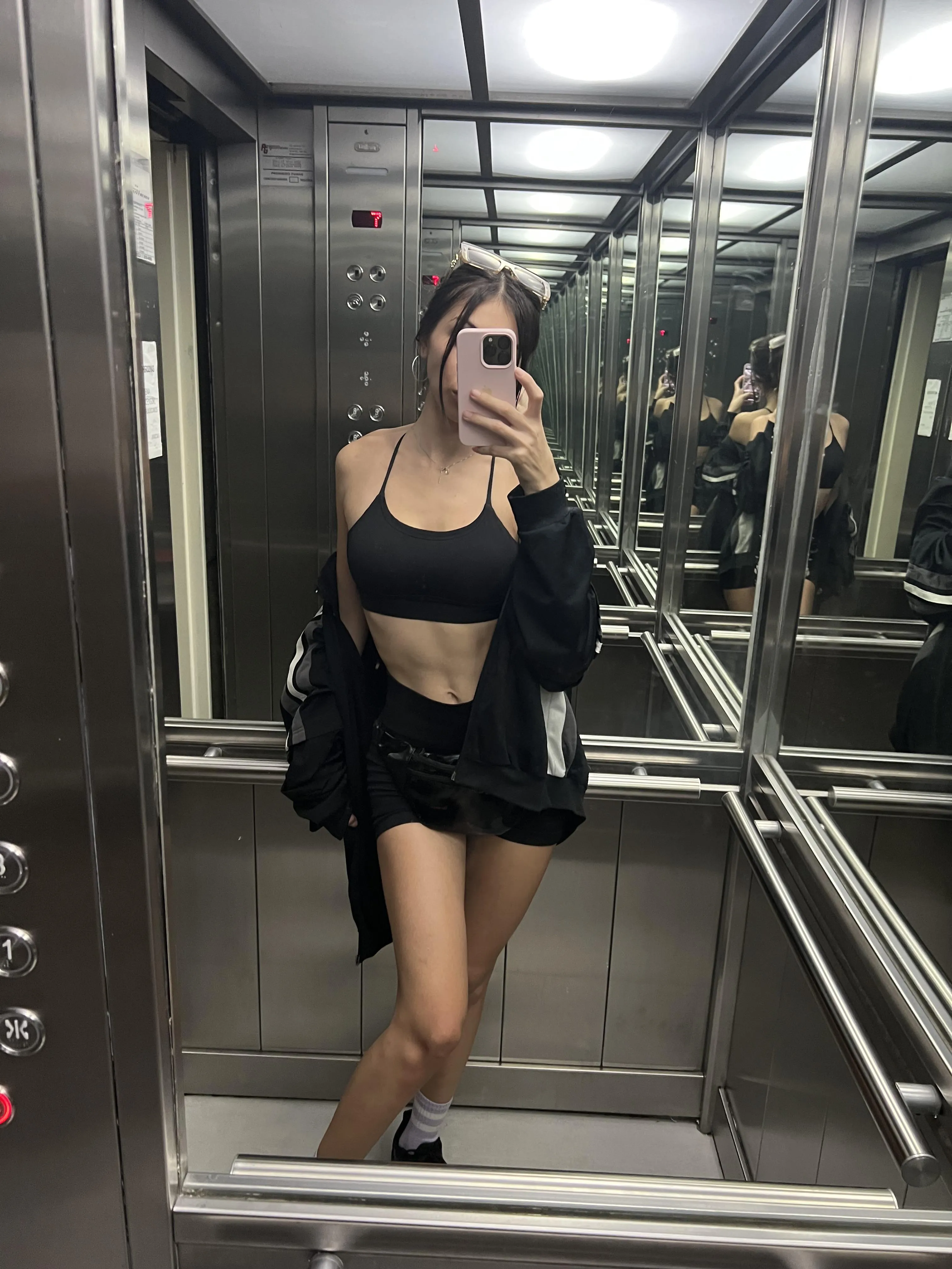 Serving midriff and just enough tease