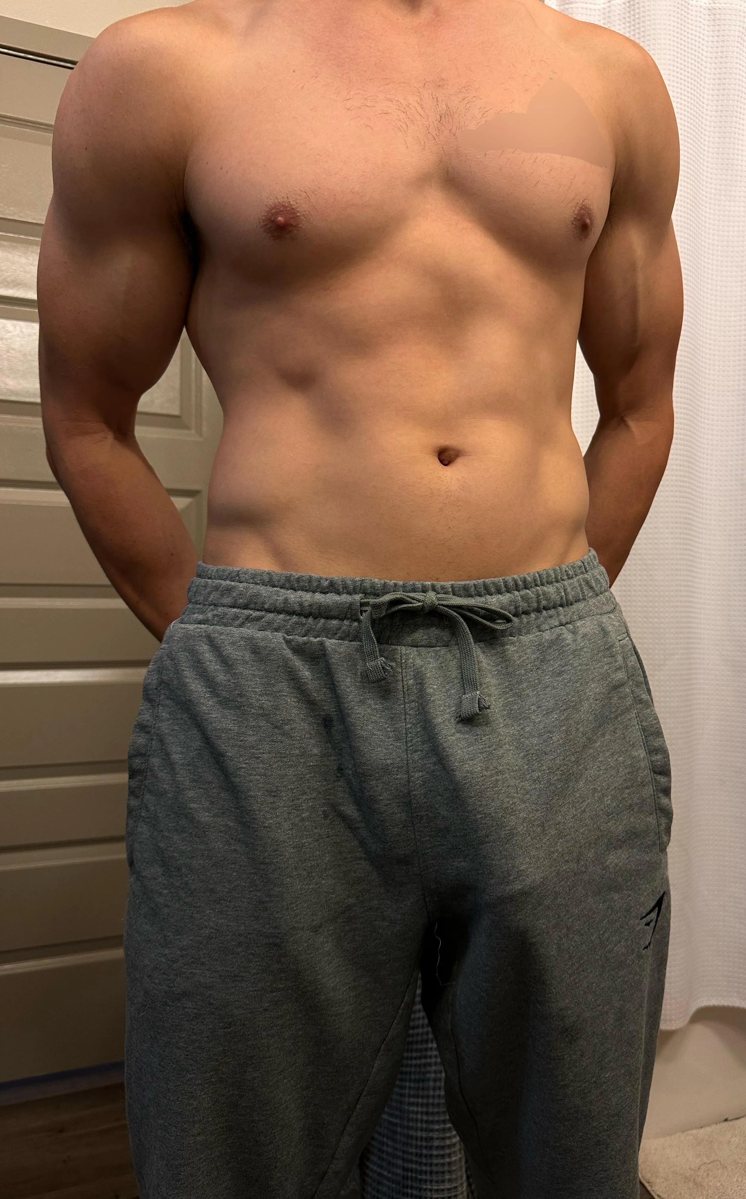 That explains the looks at the gym…