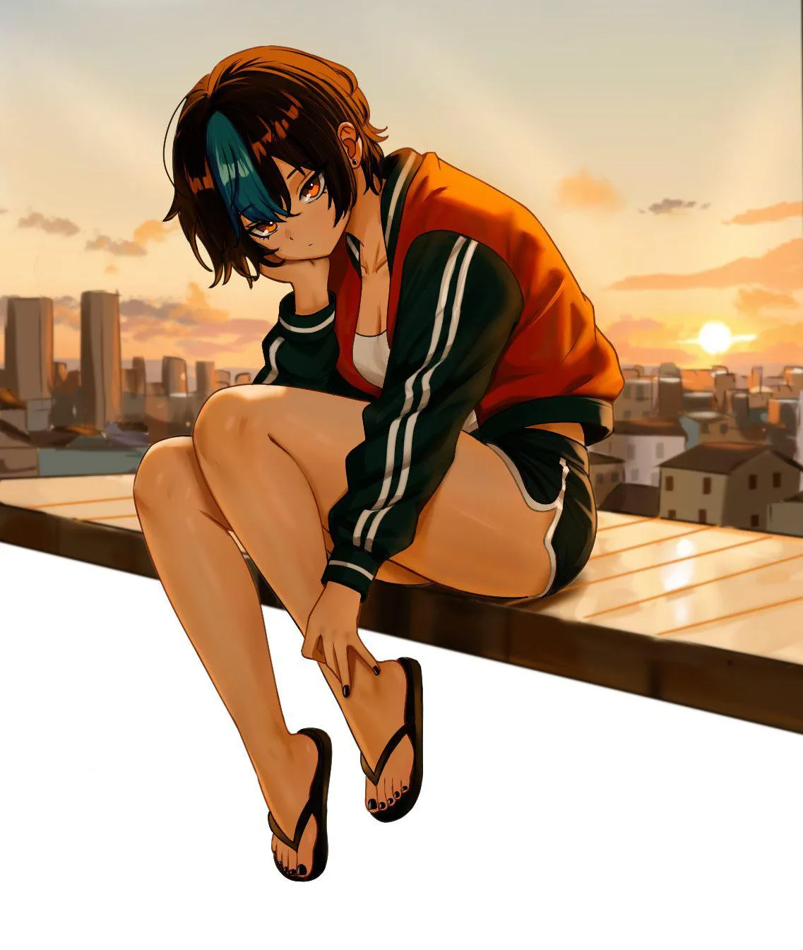 Tomboy and Comfy Sunset [Original]