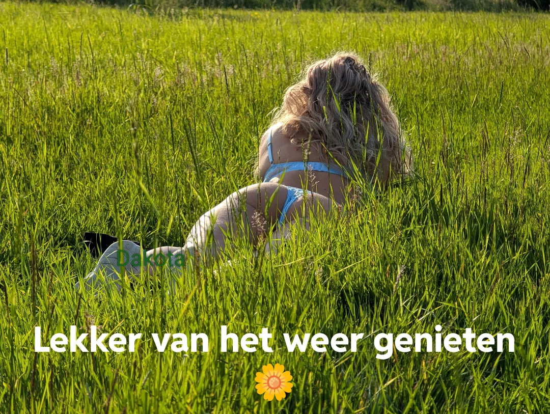 Wat/wie ligt daar in het gras?