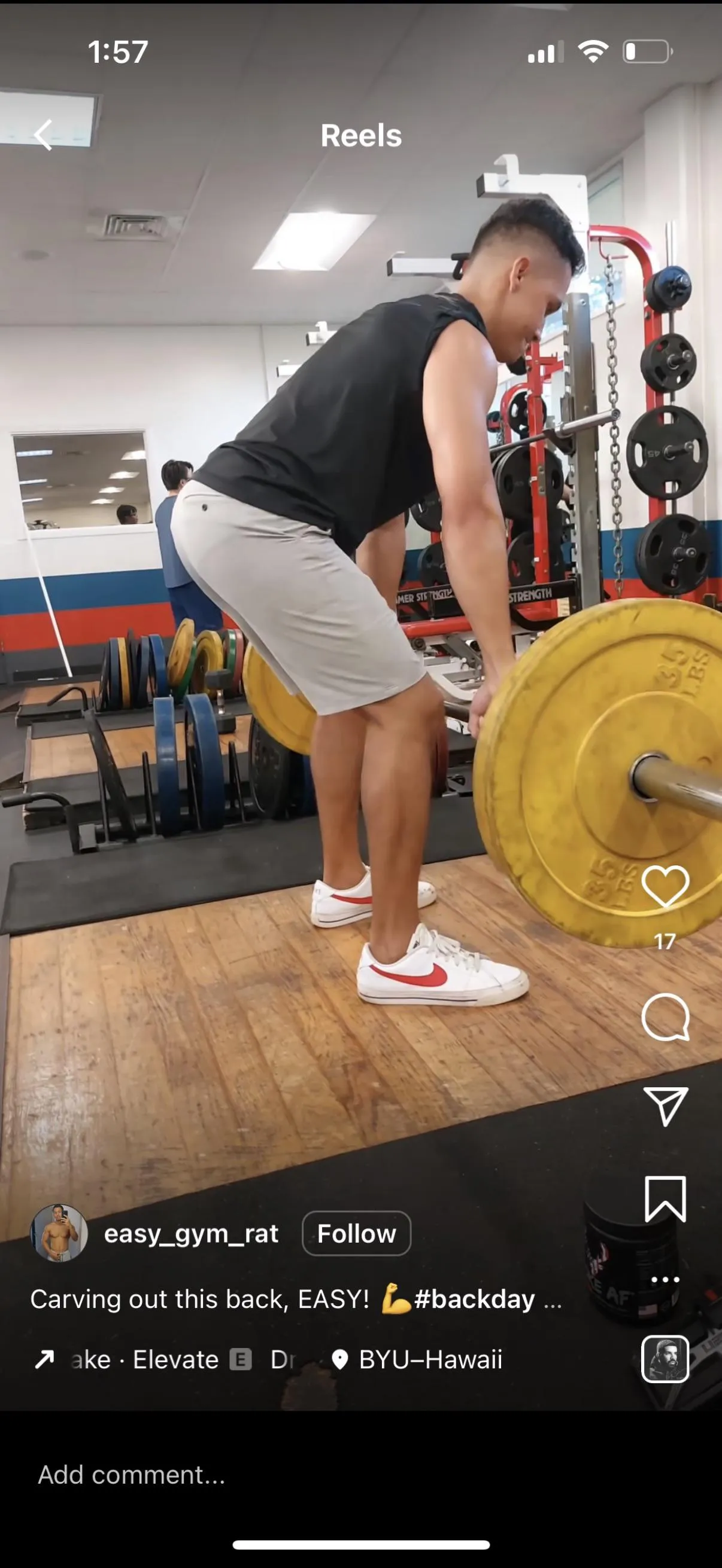 Brief lines on reels