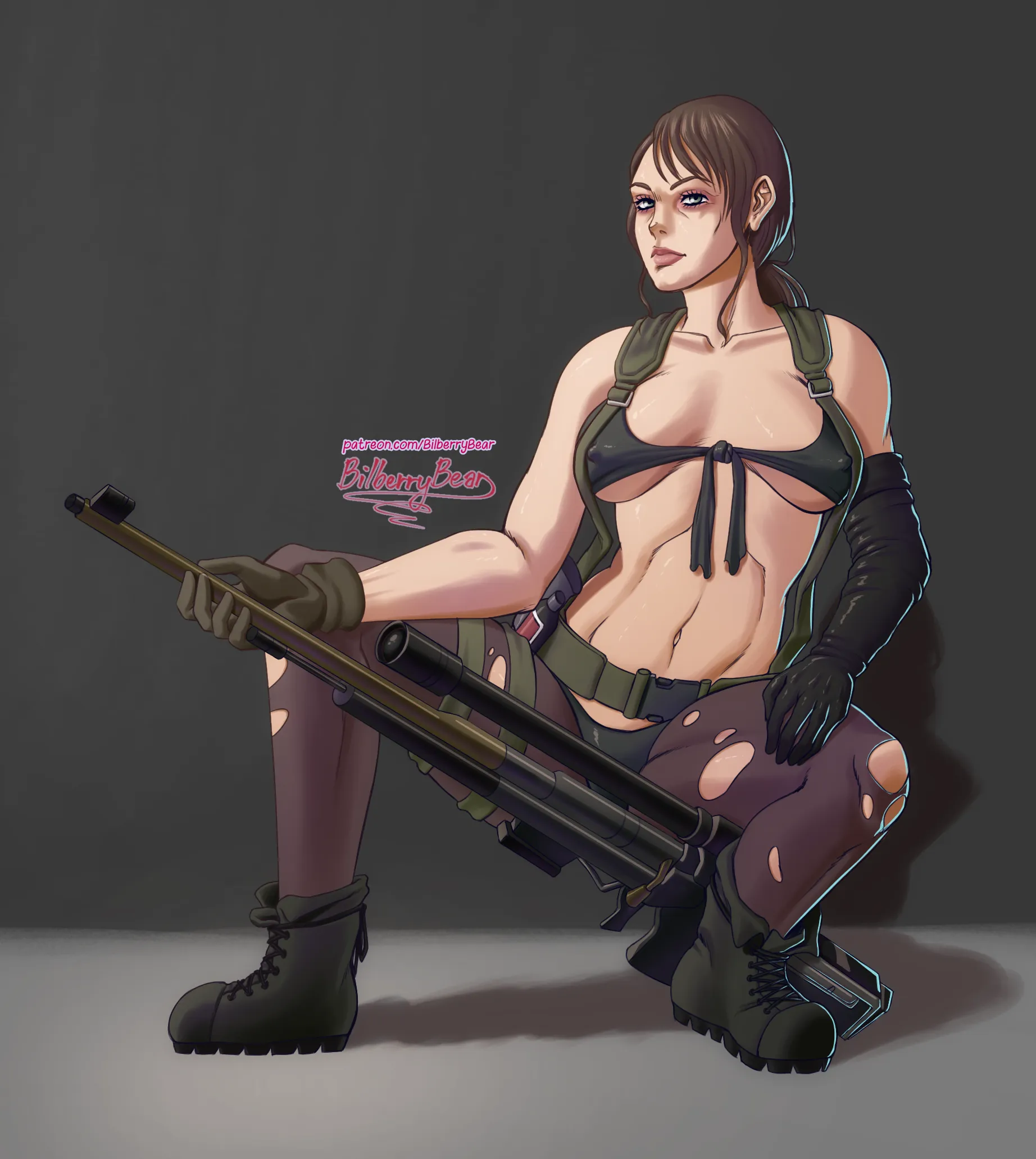 Drew a Quiet pinup, hope you like it (BilberryBear)