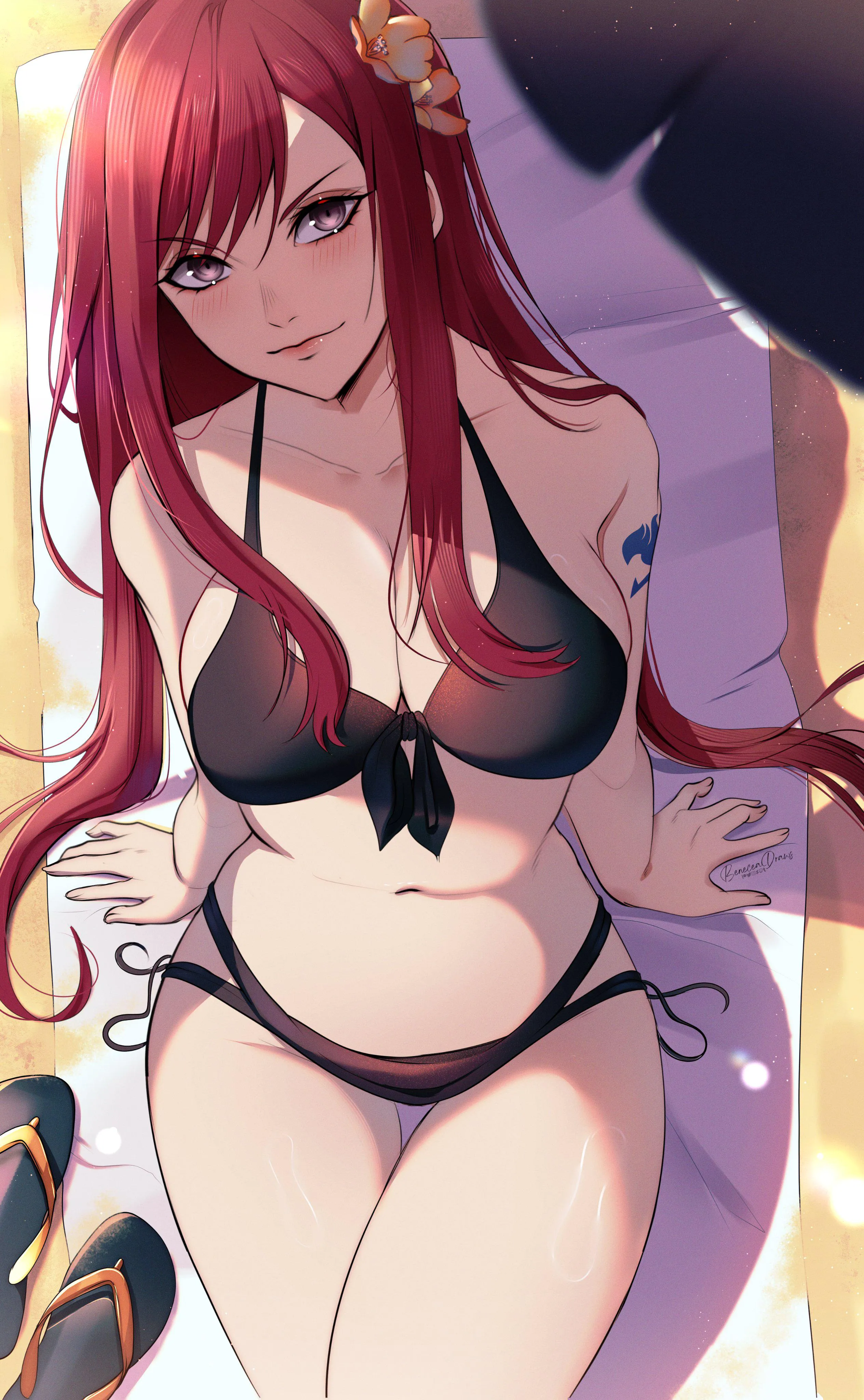 Erza Scarlet Is Ready For The Beach [Fairy Tail]