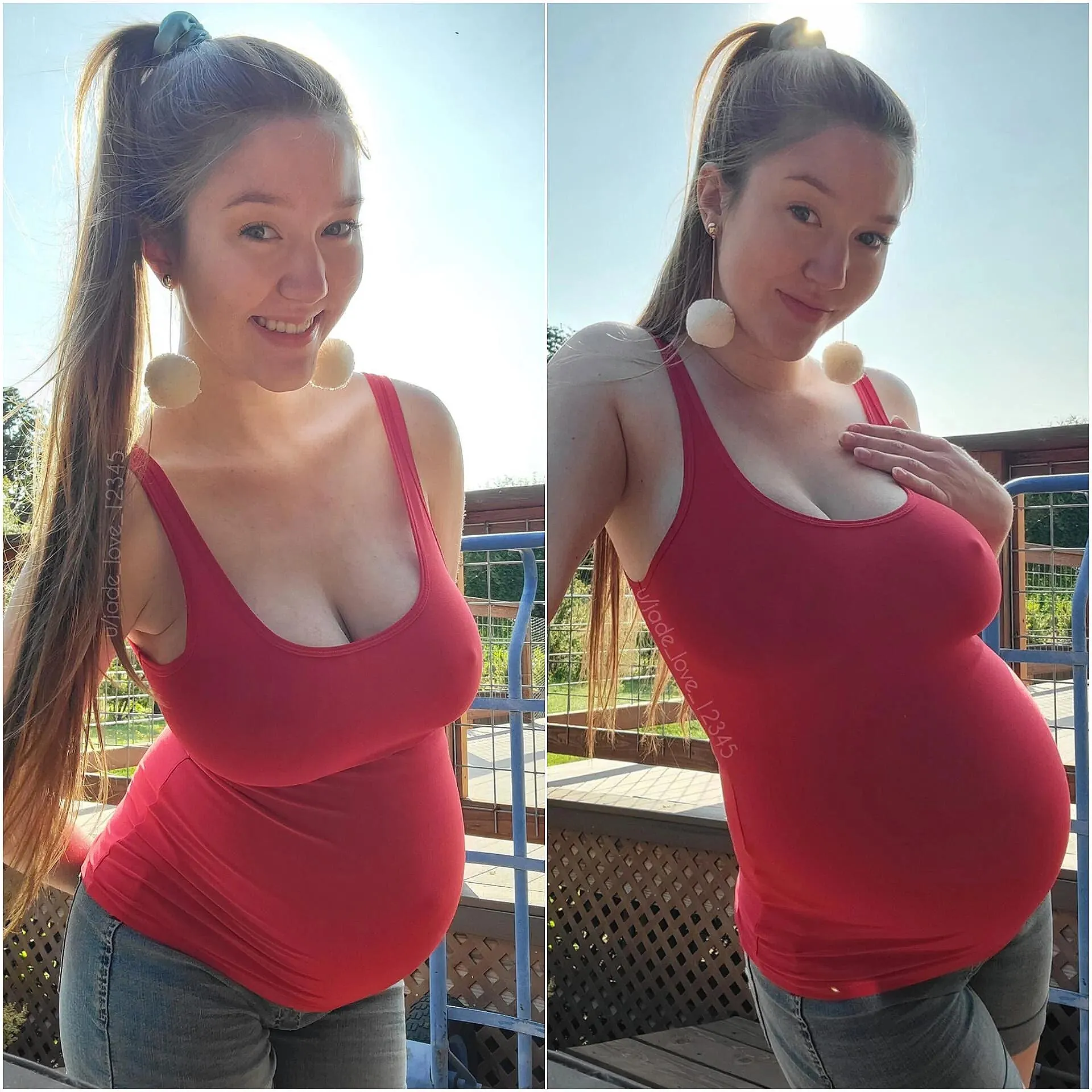 Going braless on the 4th of July