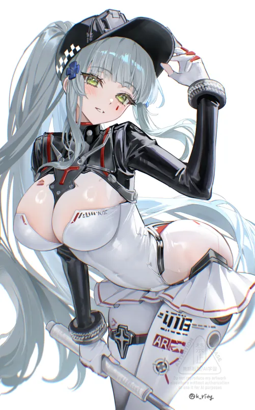HK416's sexy bodysuit