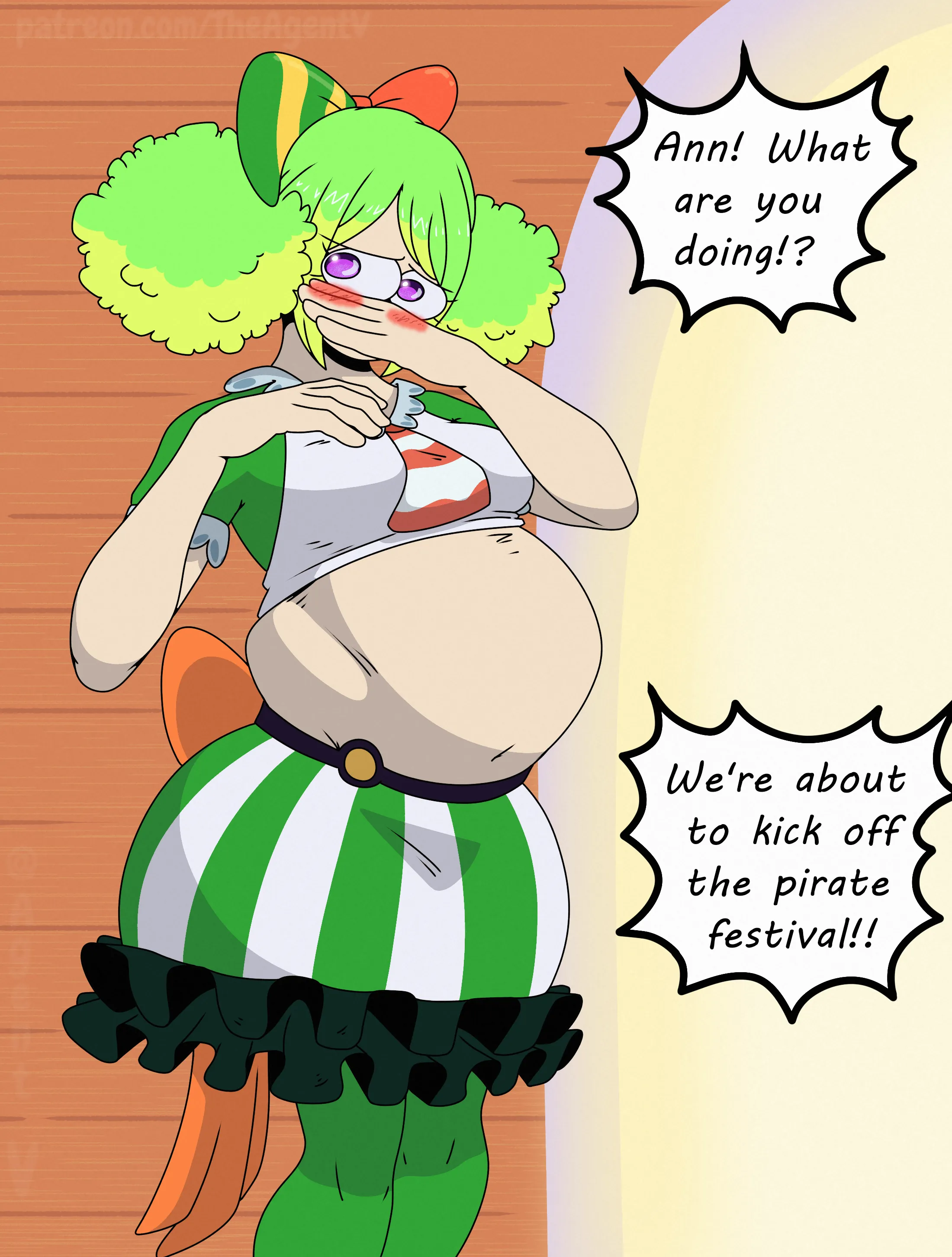 {image} Ann Gets Stage Fright [F/?] [One Piece: Stampede] [Size Difference] (AgentV)