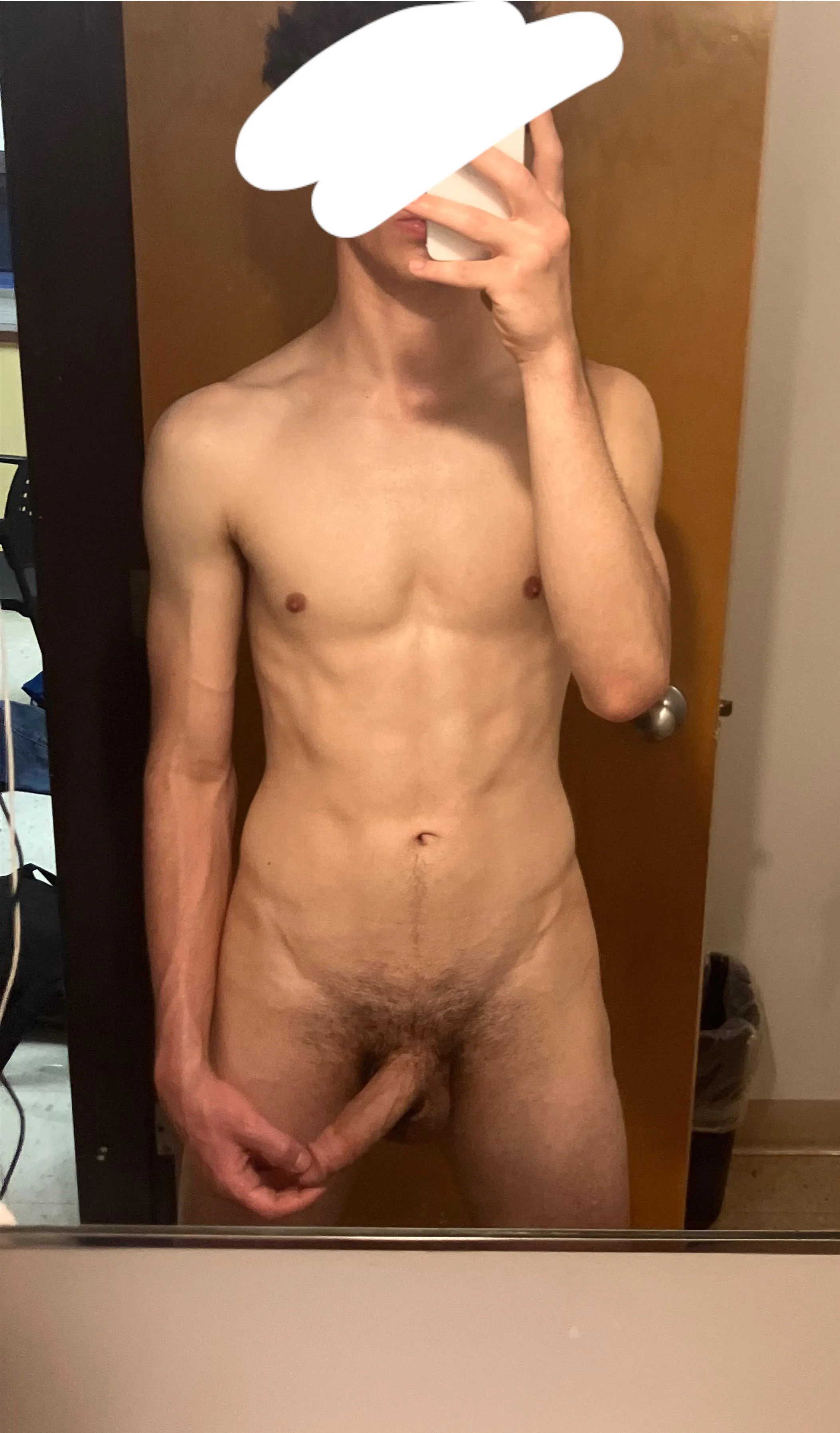 Not even fully hard but still worth your money — 18, bi, and broke 💸