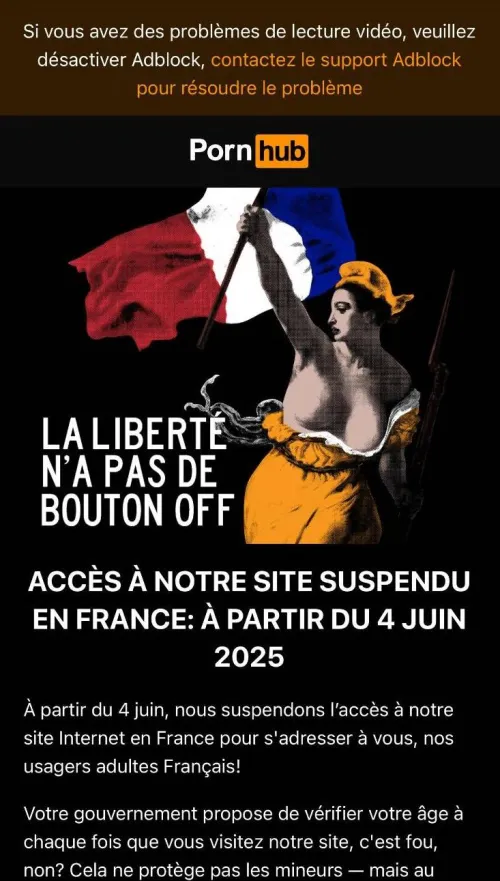 Pornhub fermeture
