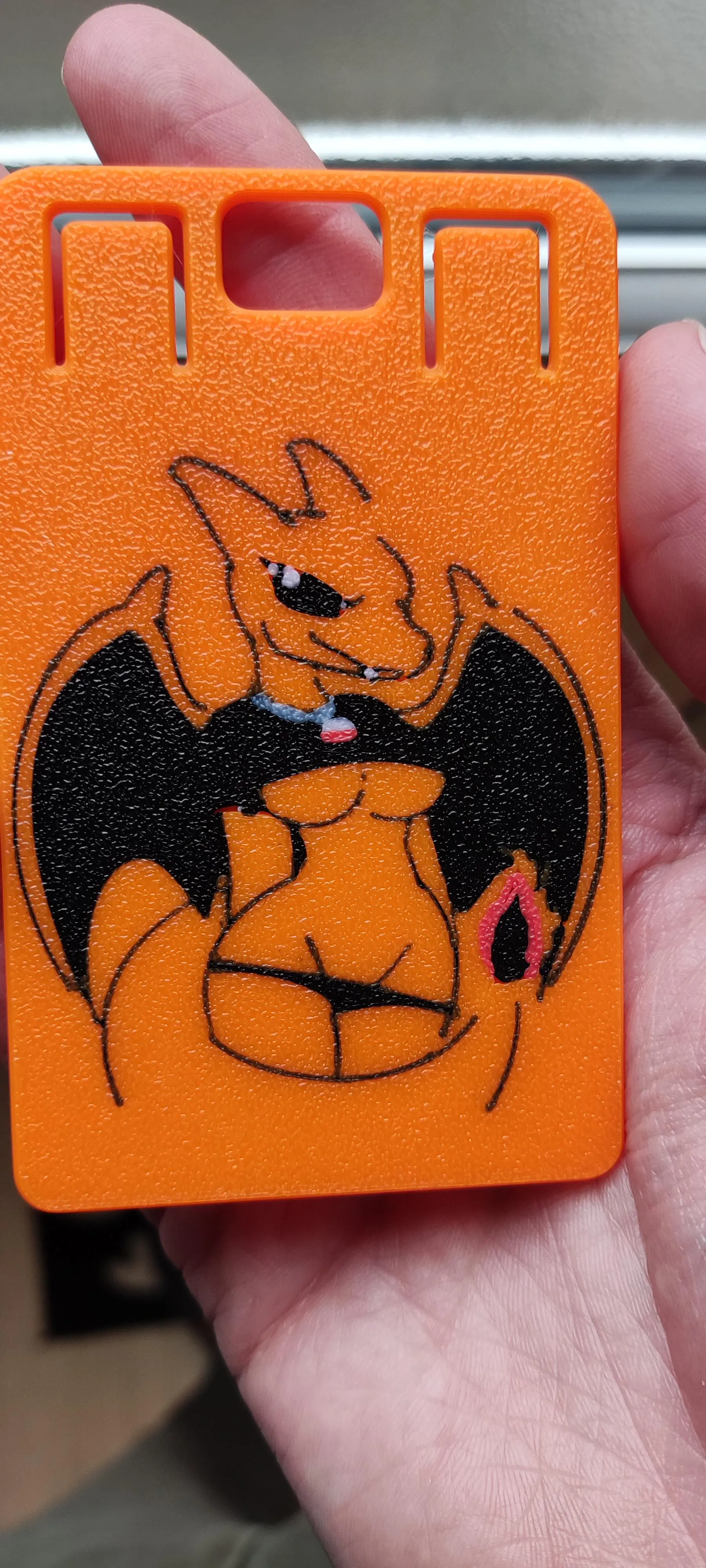 Sexy Charizard ID Badge holder made for my boss
