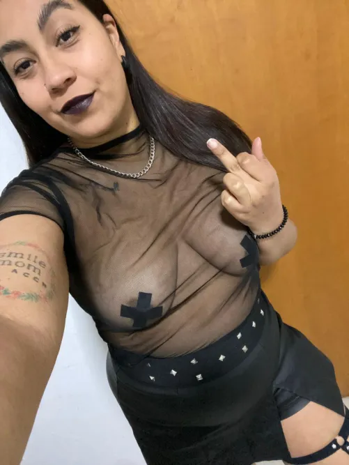 This finger is your place in my world: low, insignificant, disposable