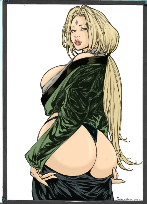 Tsunade pin-up by Iago Maia