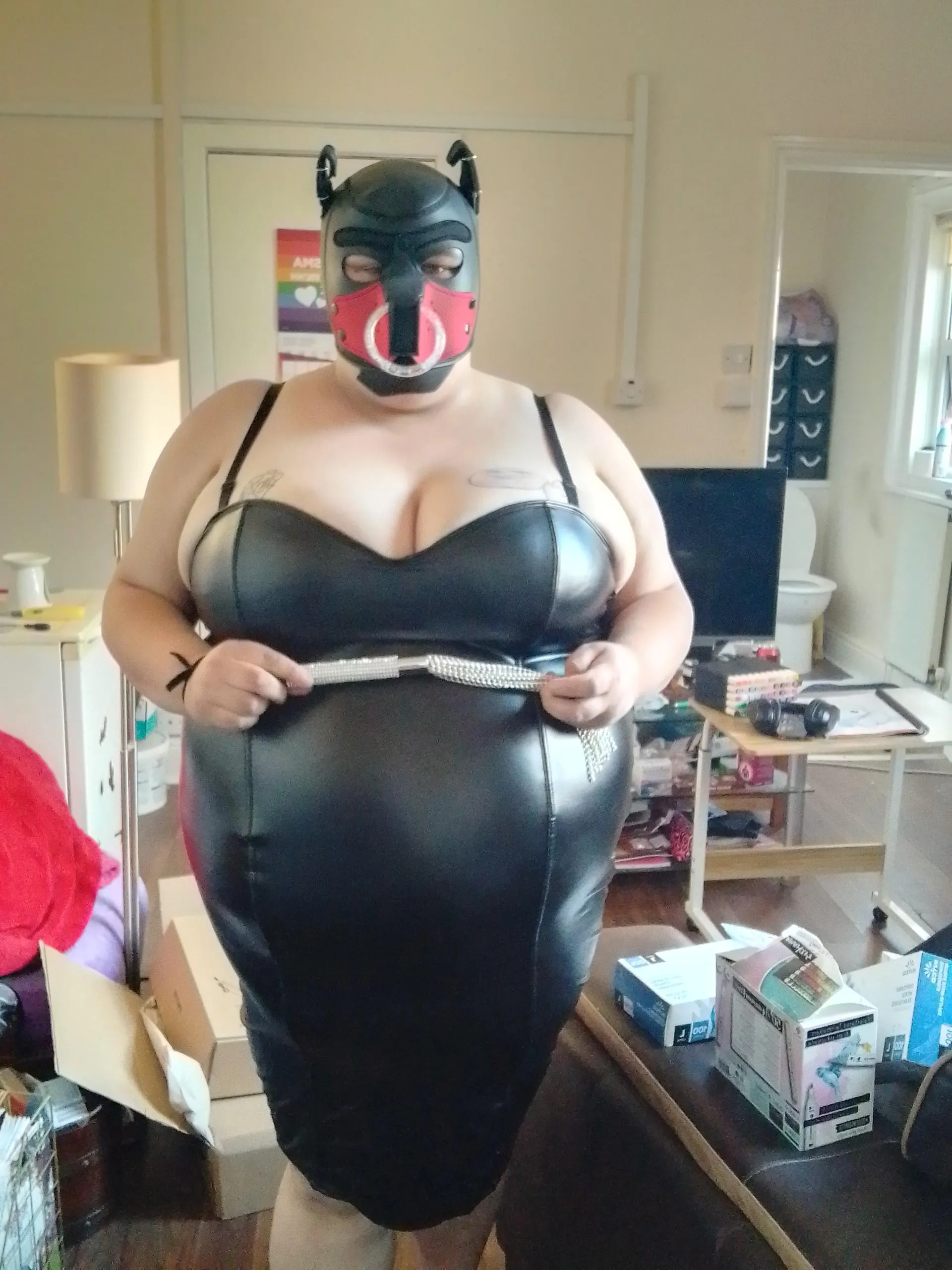 Want to play nice with me, do you, little pup? 🐾😈  ~puprainbow22