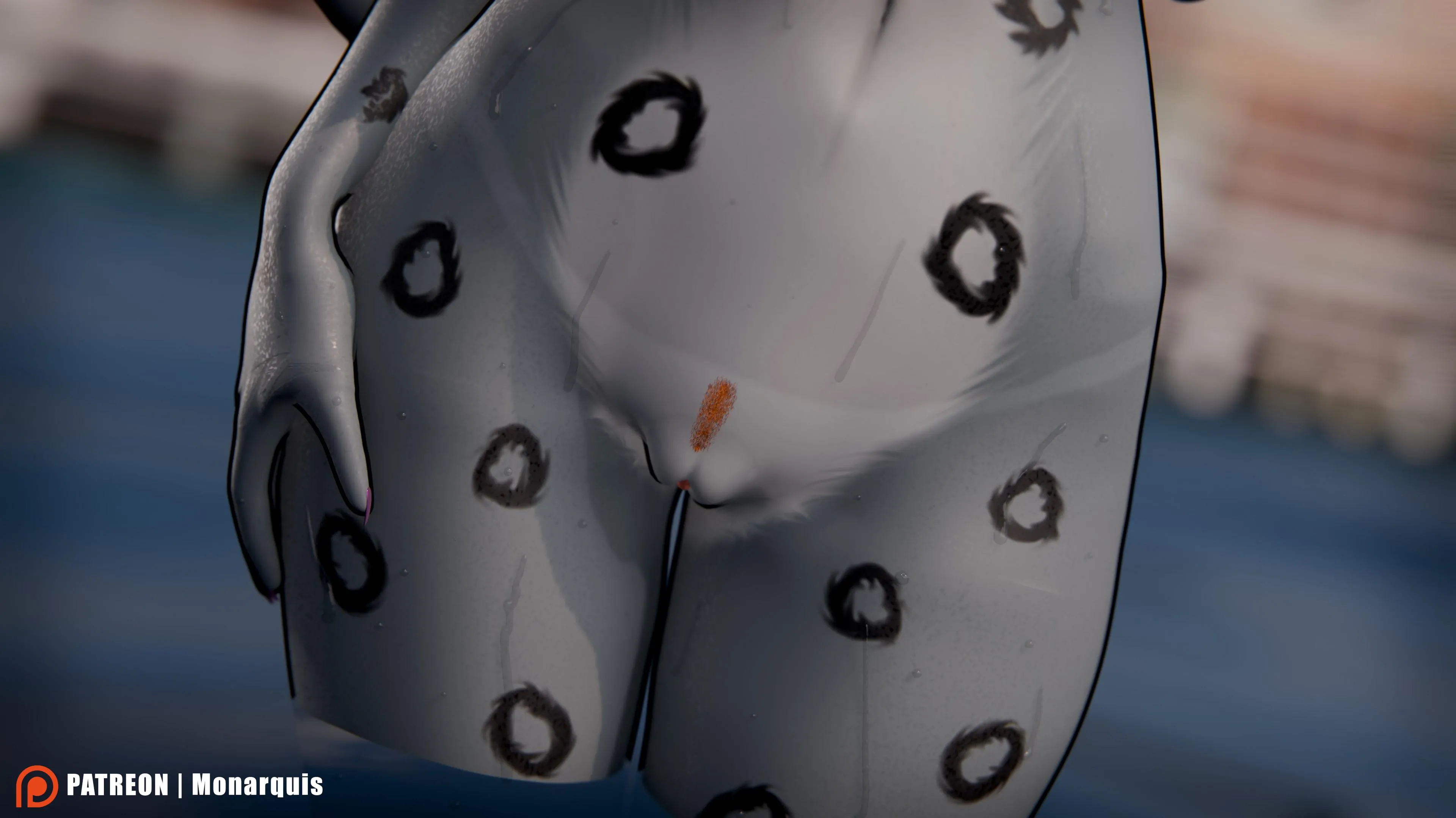 Wetting her pubes [F](Monarquis)