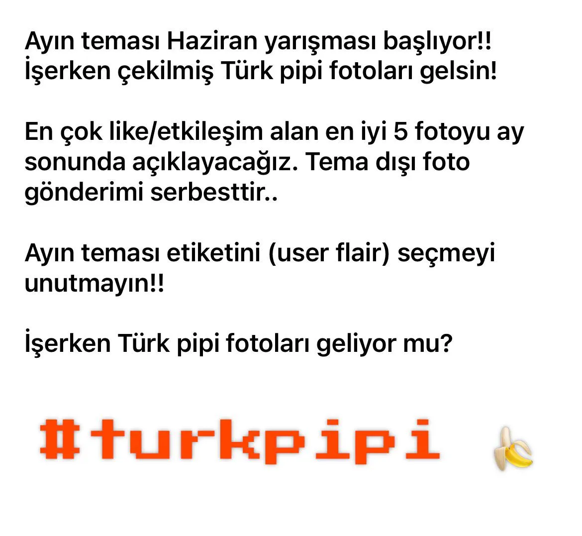Ayın teması (Haziran) : İşerken