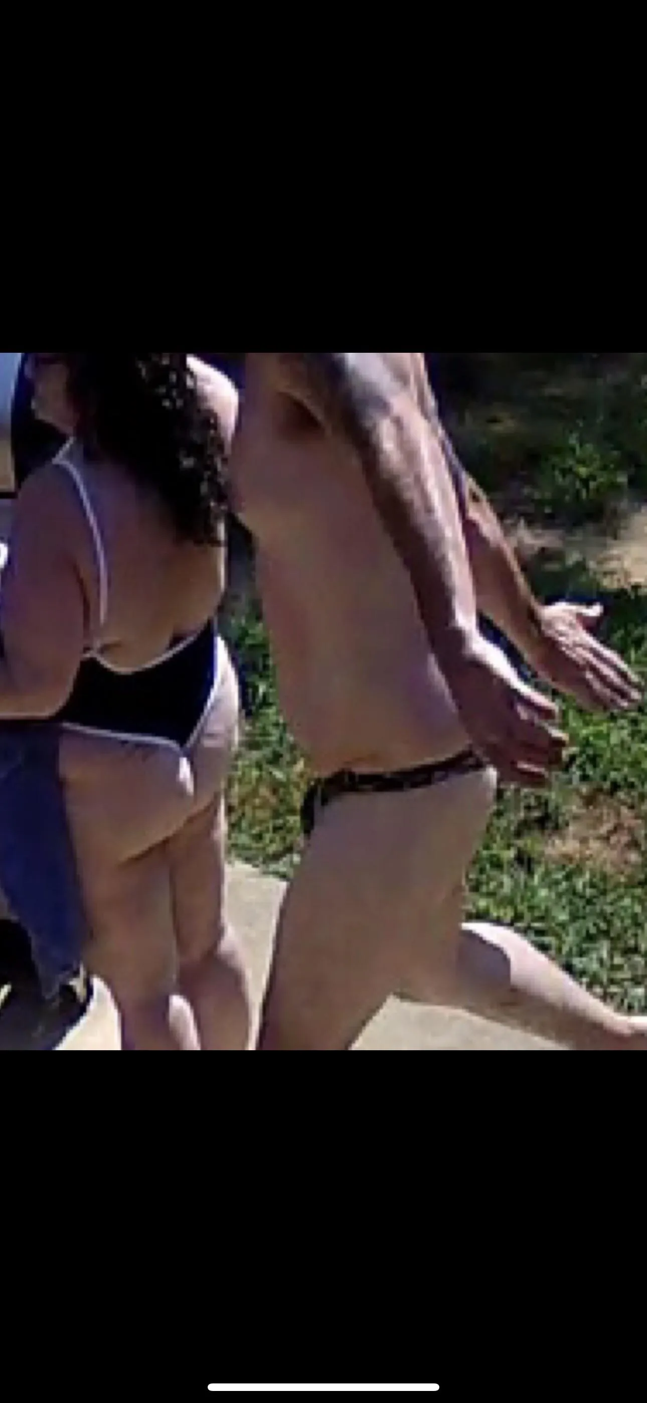 Bathing suit slap ass