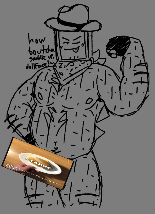 bit of a hastily made concept doodle of a shared oc with a friend :3