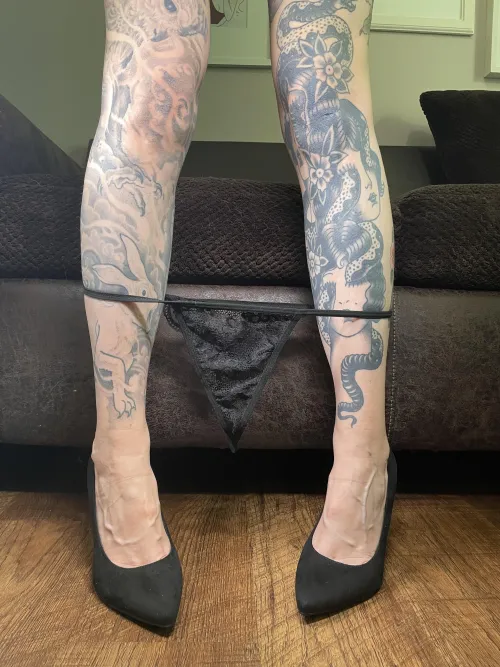 Black lace thong up for grabs!