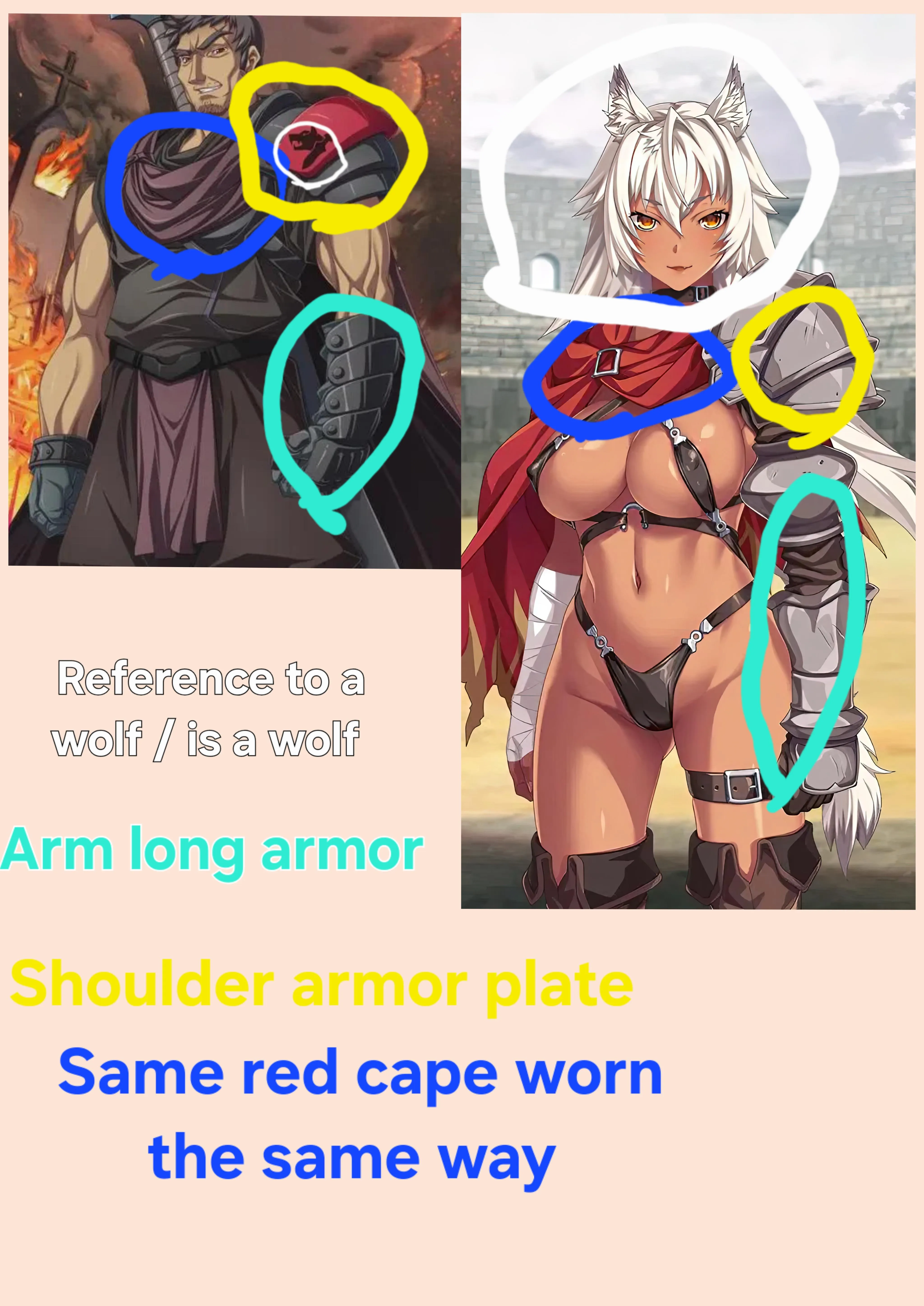 Did anyone else realize the odd similarities between Vult and Leona outfits ?