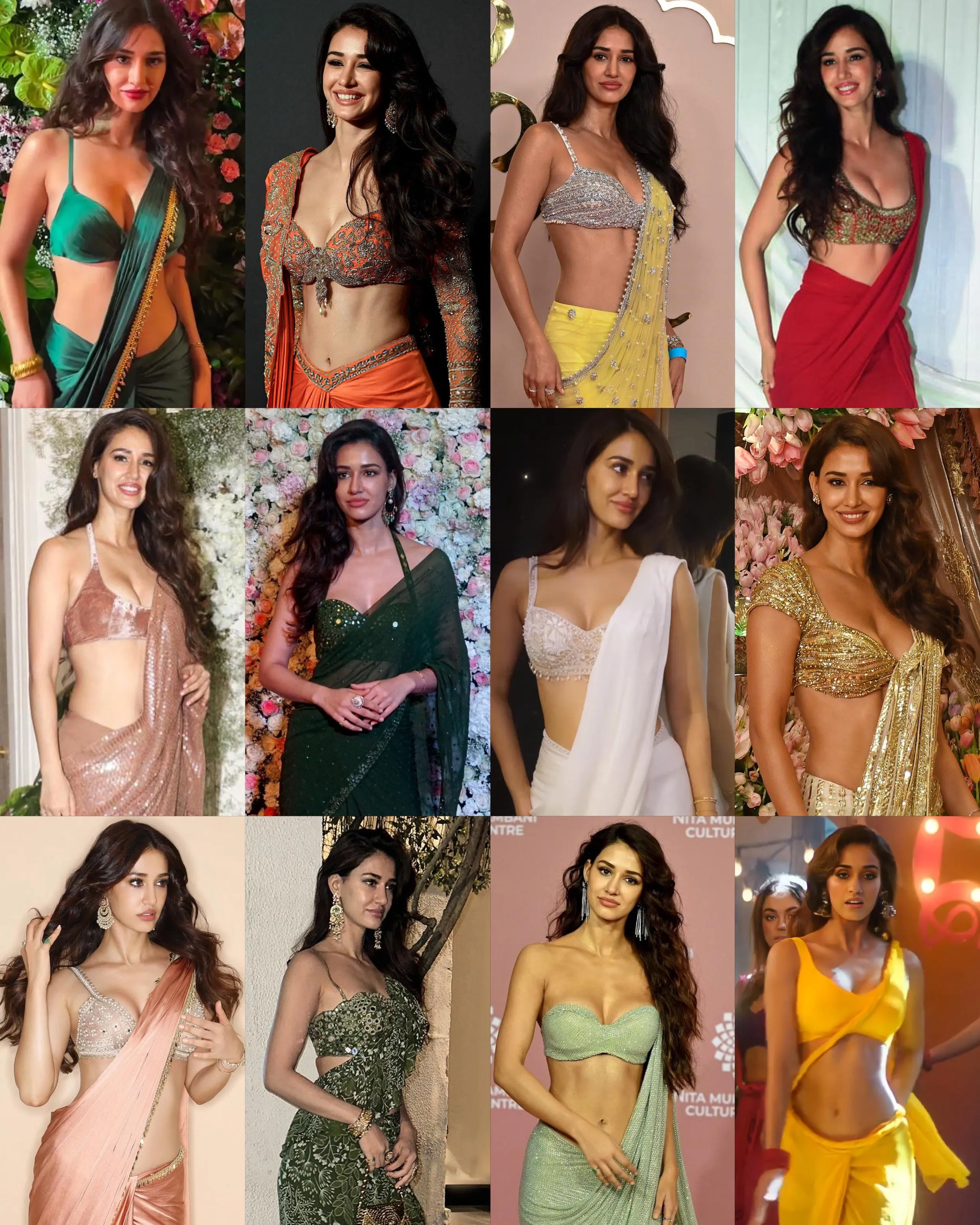 Disha in Saree means 206 bones + 1 HARD Bone