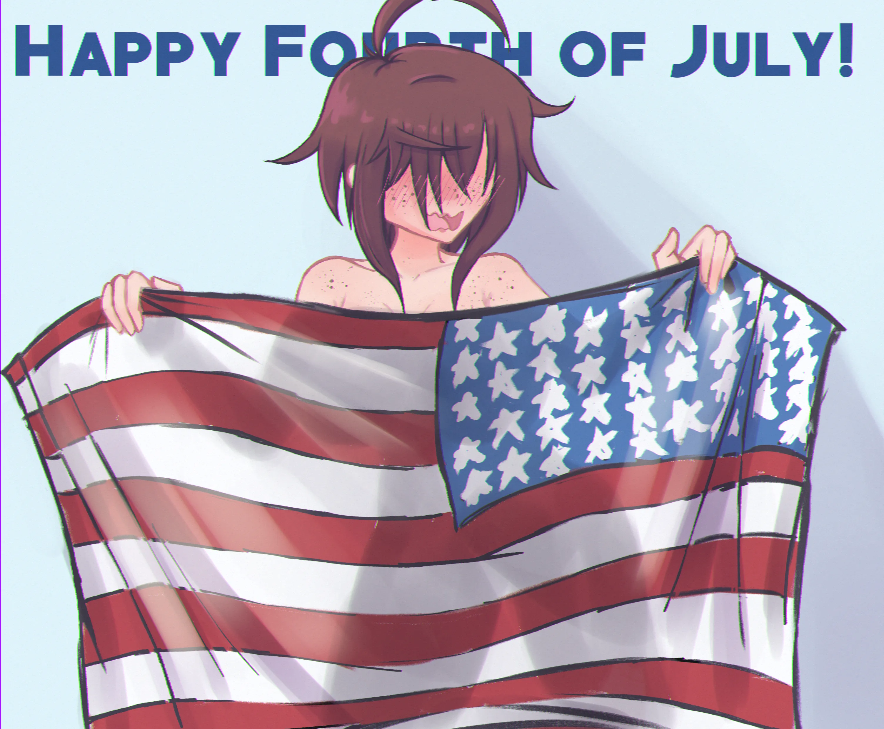 Hiding behind the flag