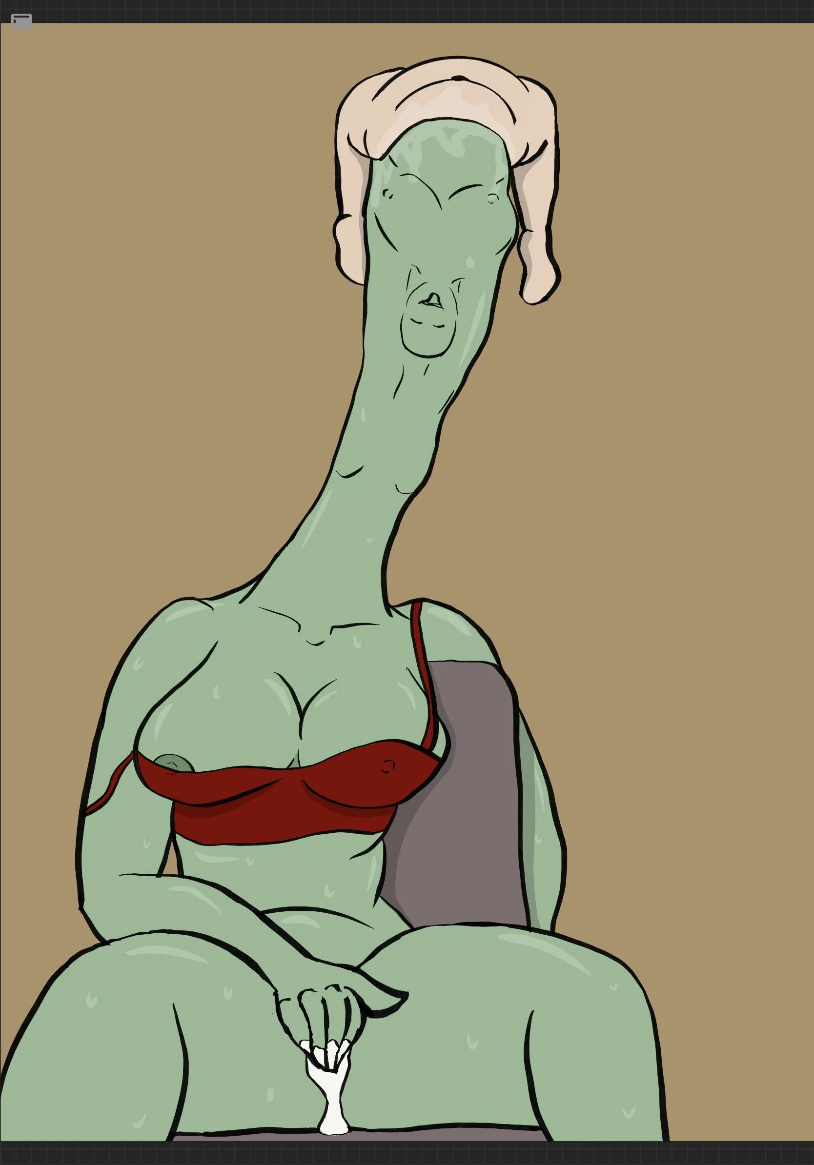 {image} More art of my pred oc Dakota! art by me (safe vore, oral vore)