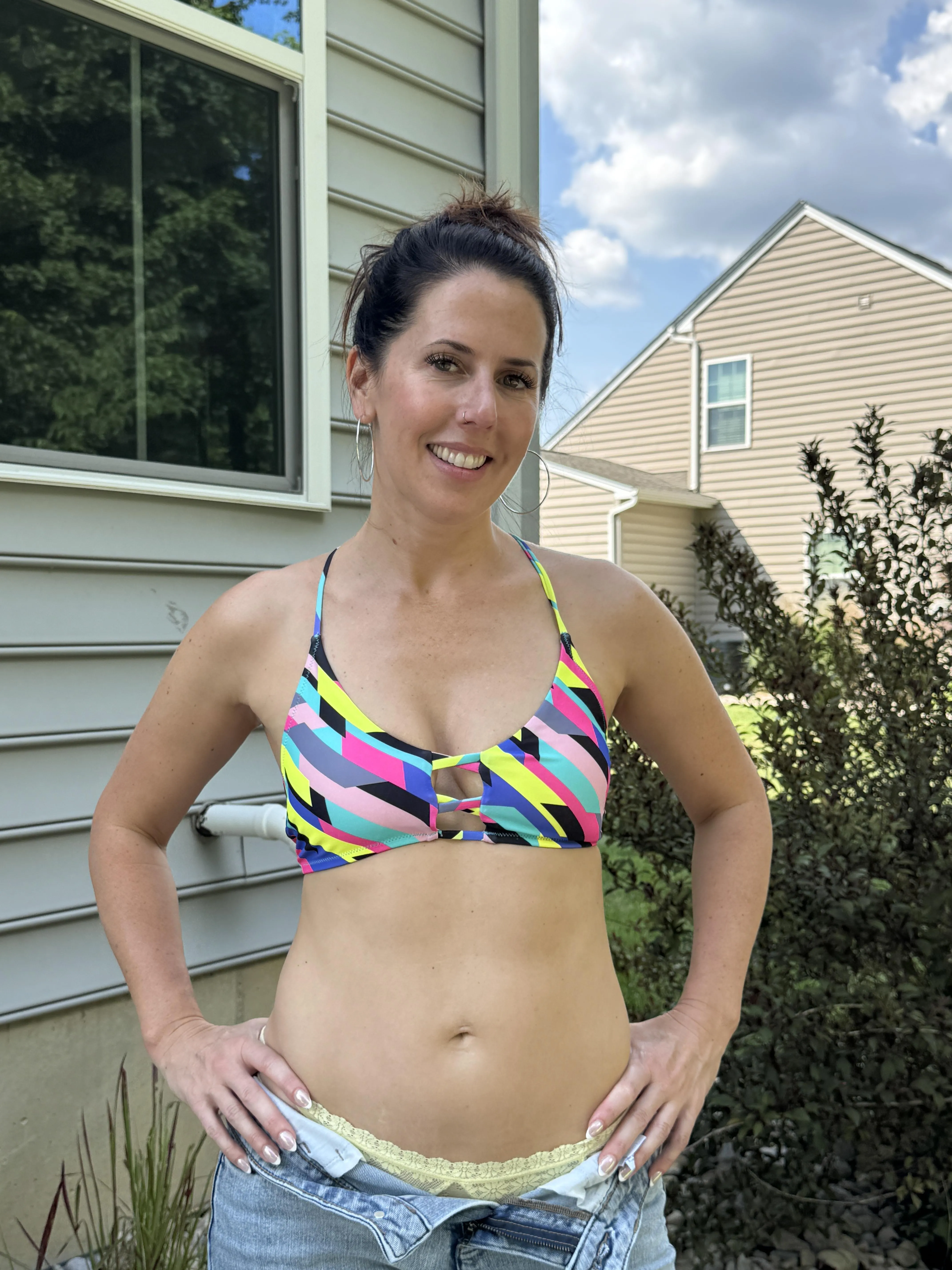 It’s summer that’s for sure, just some yard work but definitely appropriate