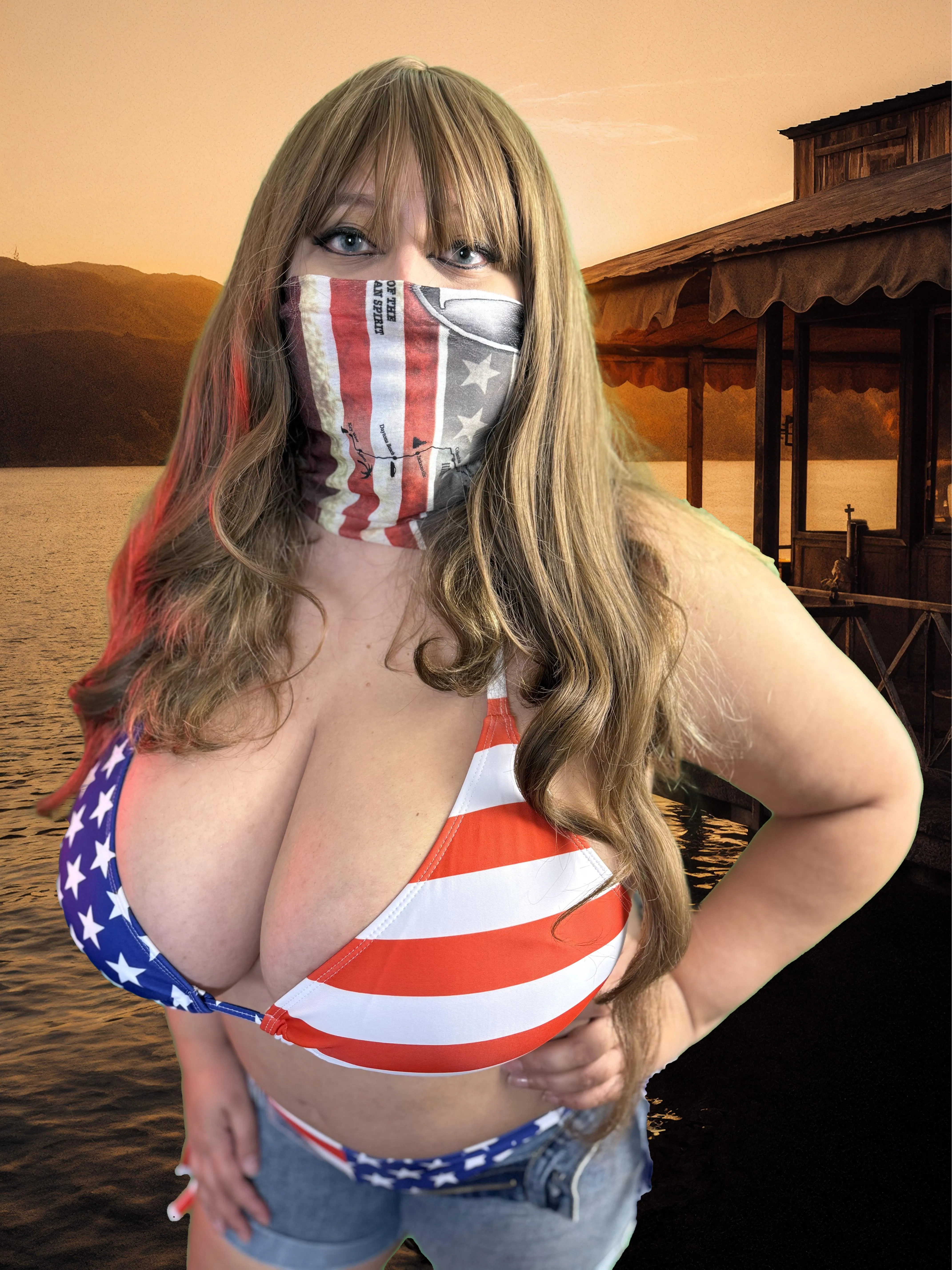 Late to July 4th but my tits are still incredible