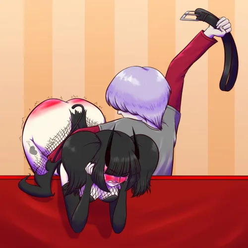 Lilly Gets the Belt (art by me)