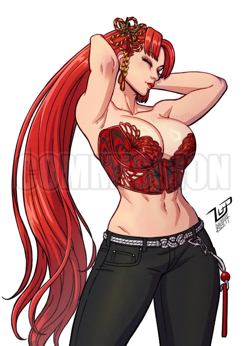 MAI SHIRANUI SF6_ outfit 3 color 10 (commission) By lucaspflp