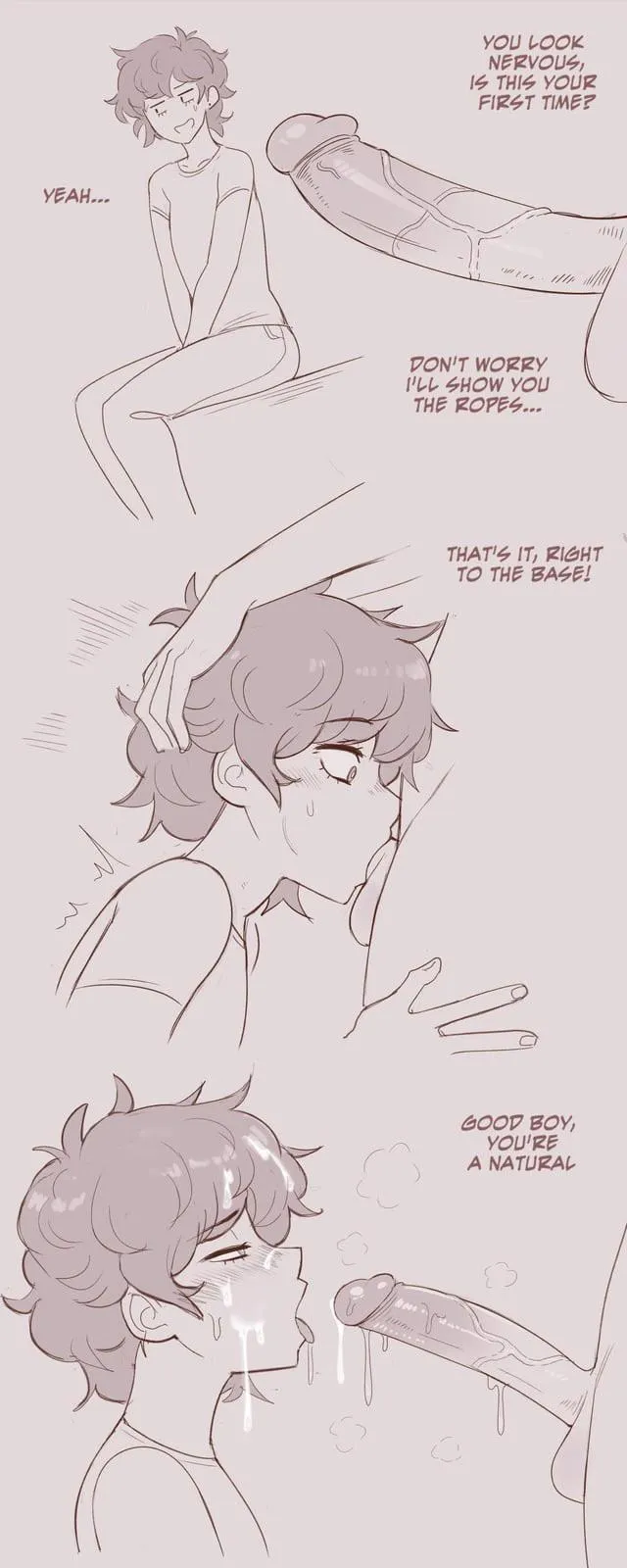 Relax your mouth bro, it will be easier that way