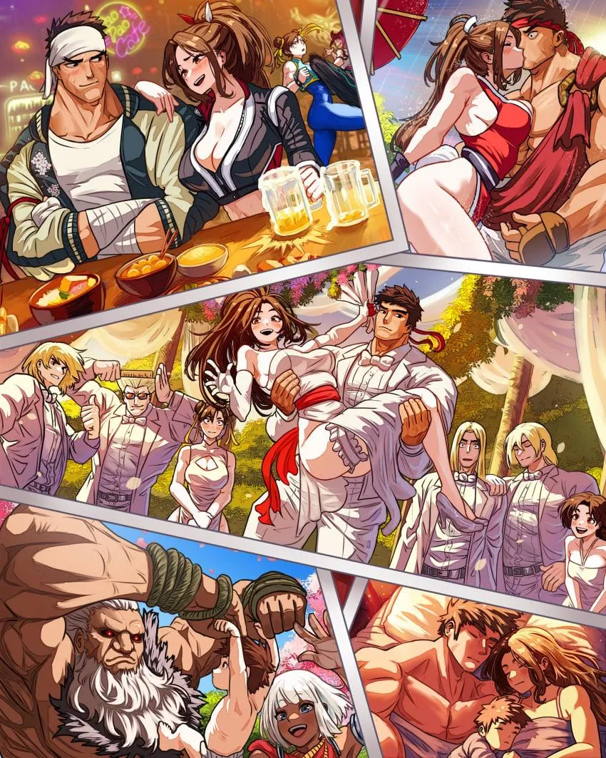 Ryu and Mai Shiranui (Vlizz)