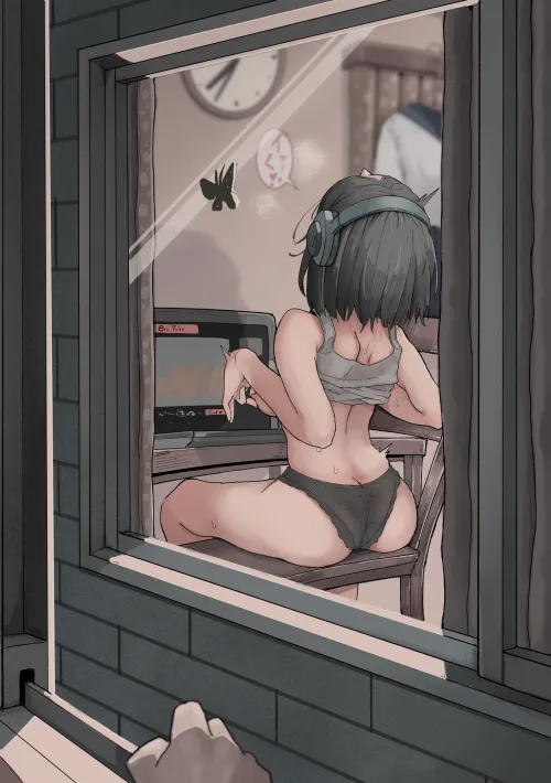 sneaking by the neighbours