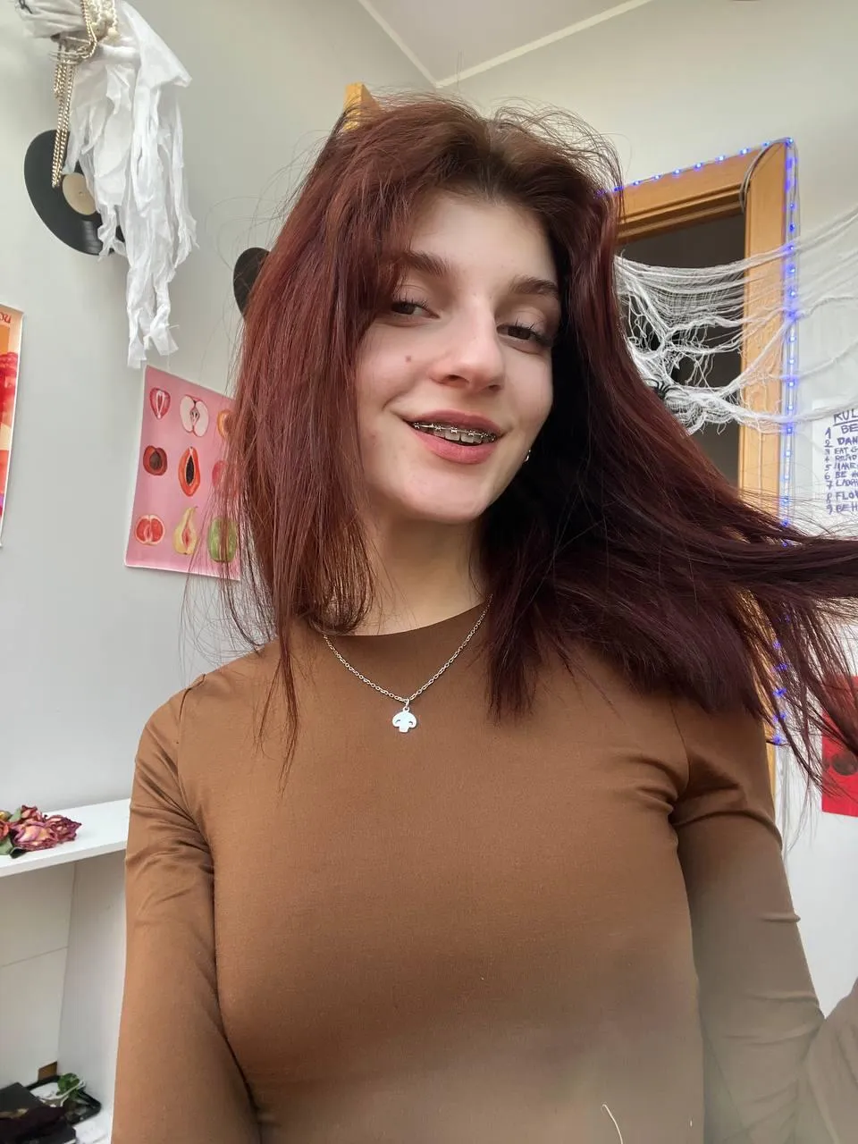 the lighting hit, my braces sparkled, chaos was inevitable