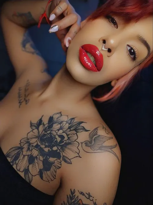 The most beautiful red you've ever seen on full, kissable lips!