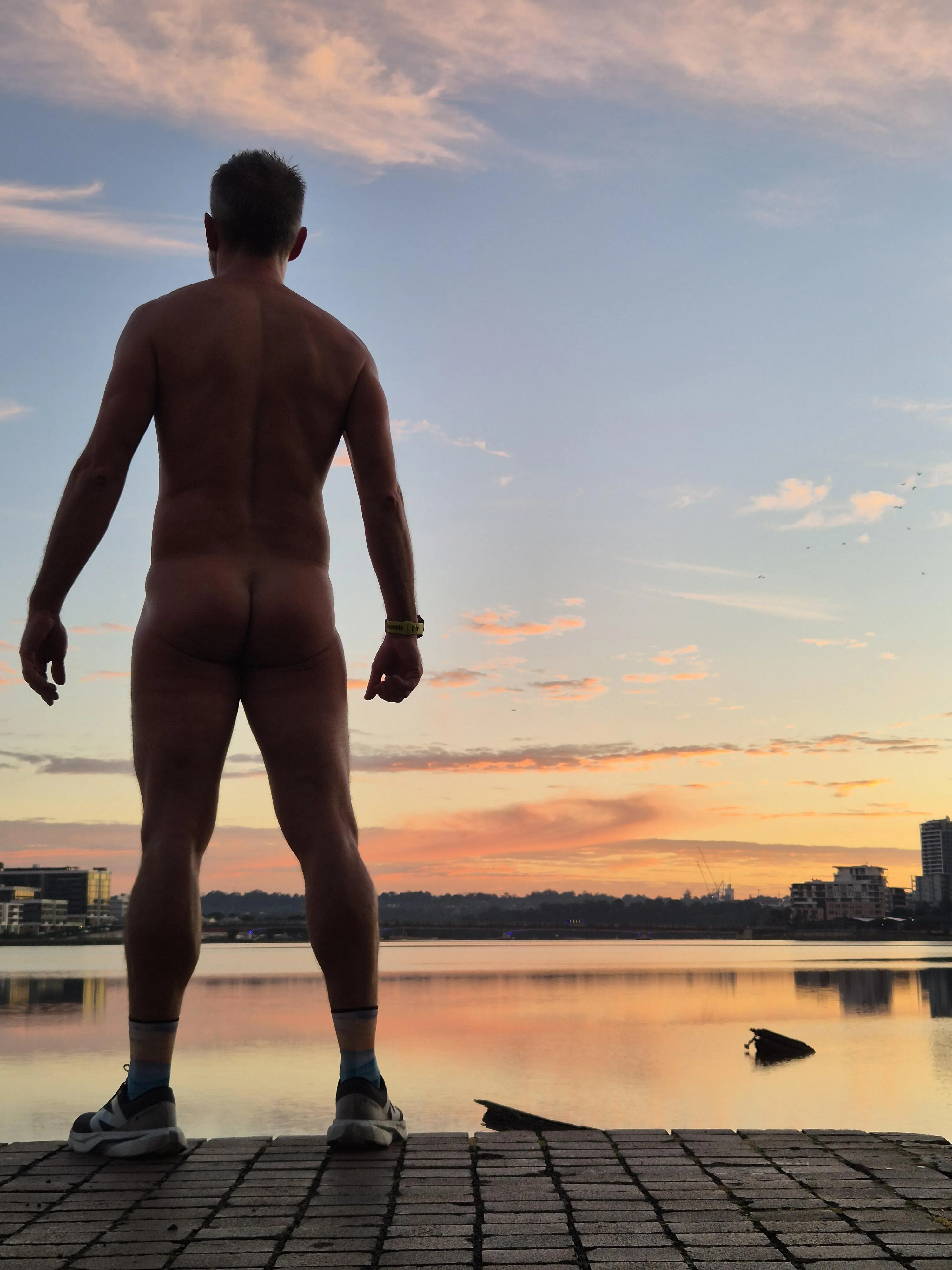 The sky was red white and blue for my American friends, perhaps