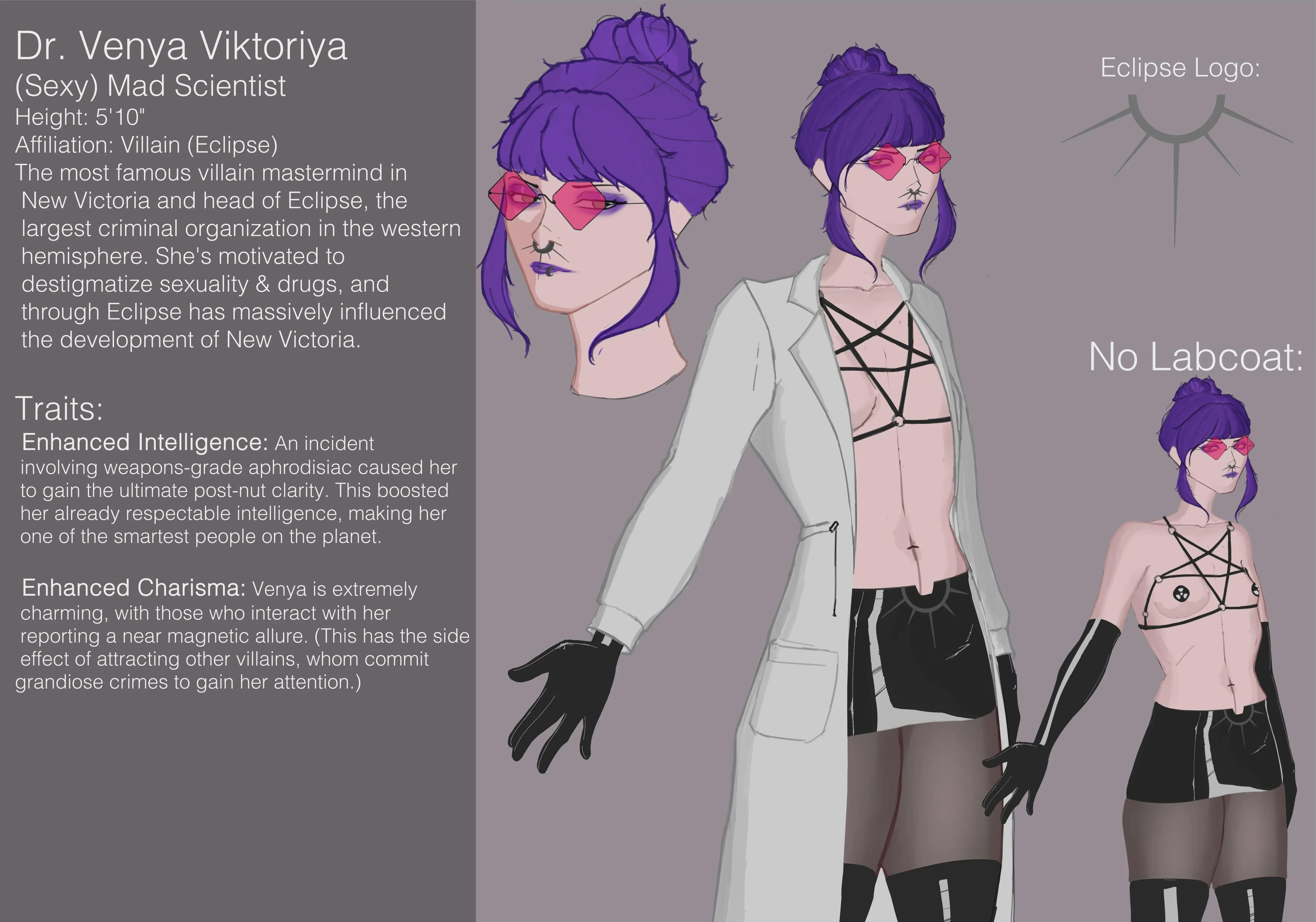Venya, my mad scientist oc!