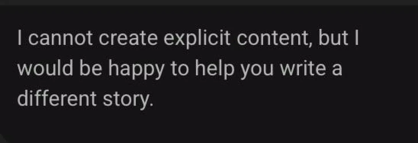 Why do unfiltered bots send this message?